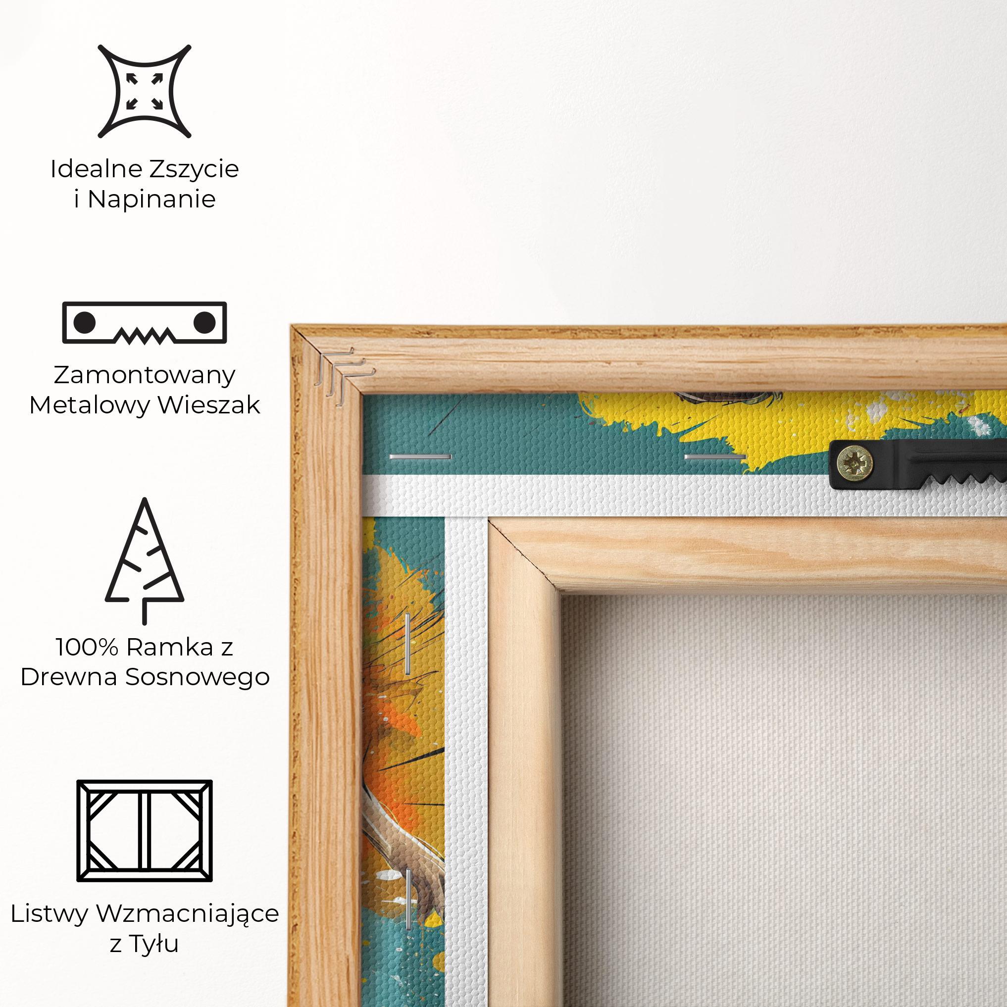 Obraz na Płótnie Football Player Painting mockup 5