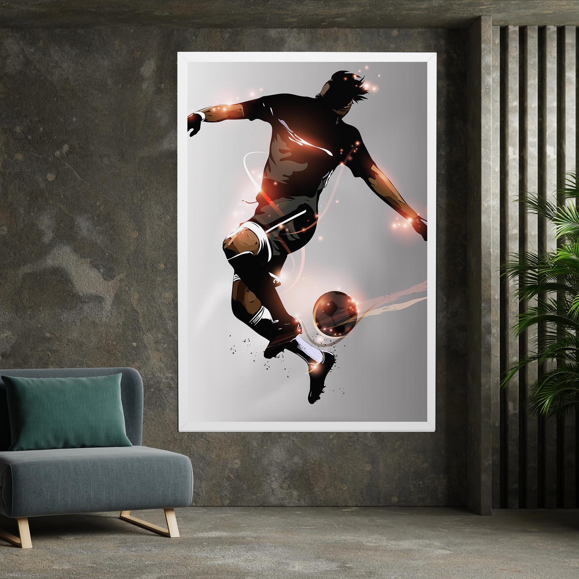 Obraz na Płótnie Football Jump mockup 7