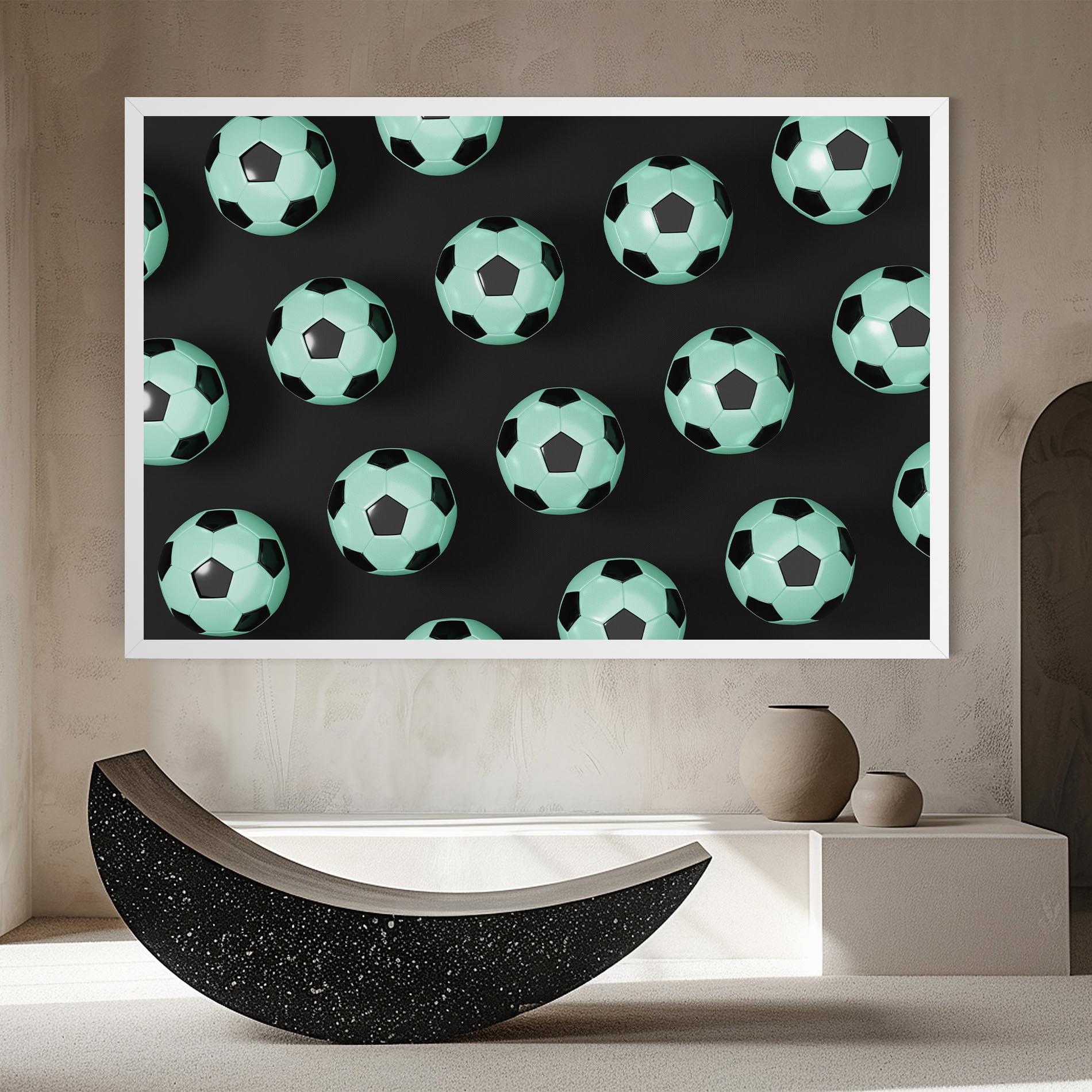 Obraz na Płótnie Green Light Football mockup 8