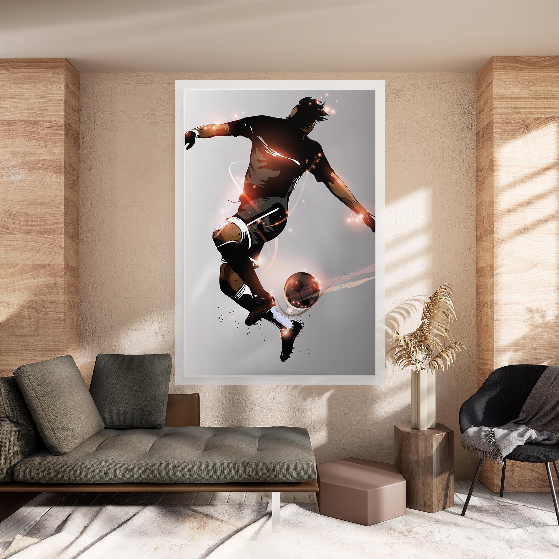 Obraz na Płótnie Football Jump mockup 8