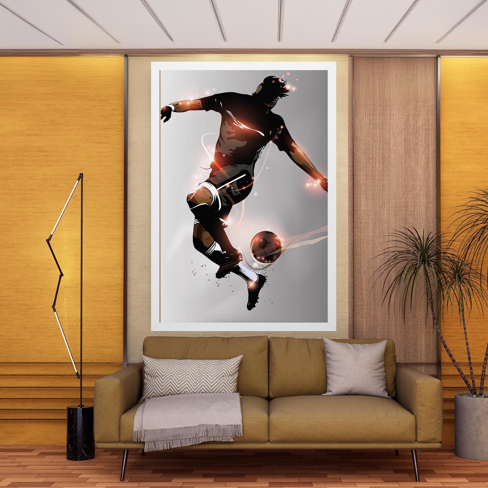 Obraz na Płótnie Football Jump mockup 9
