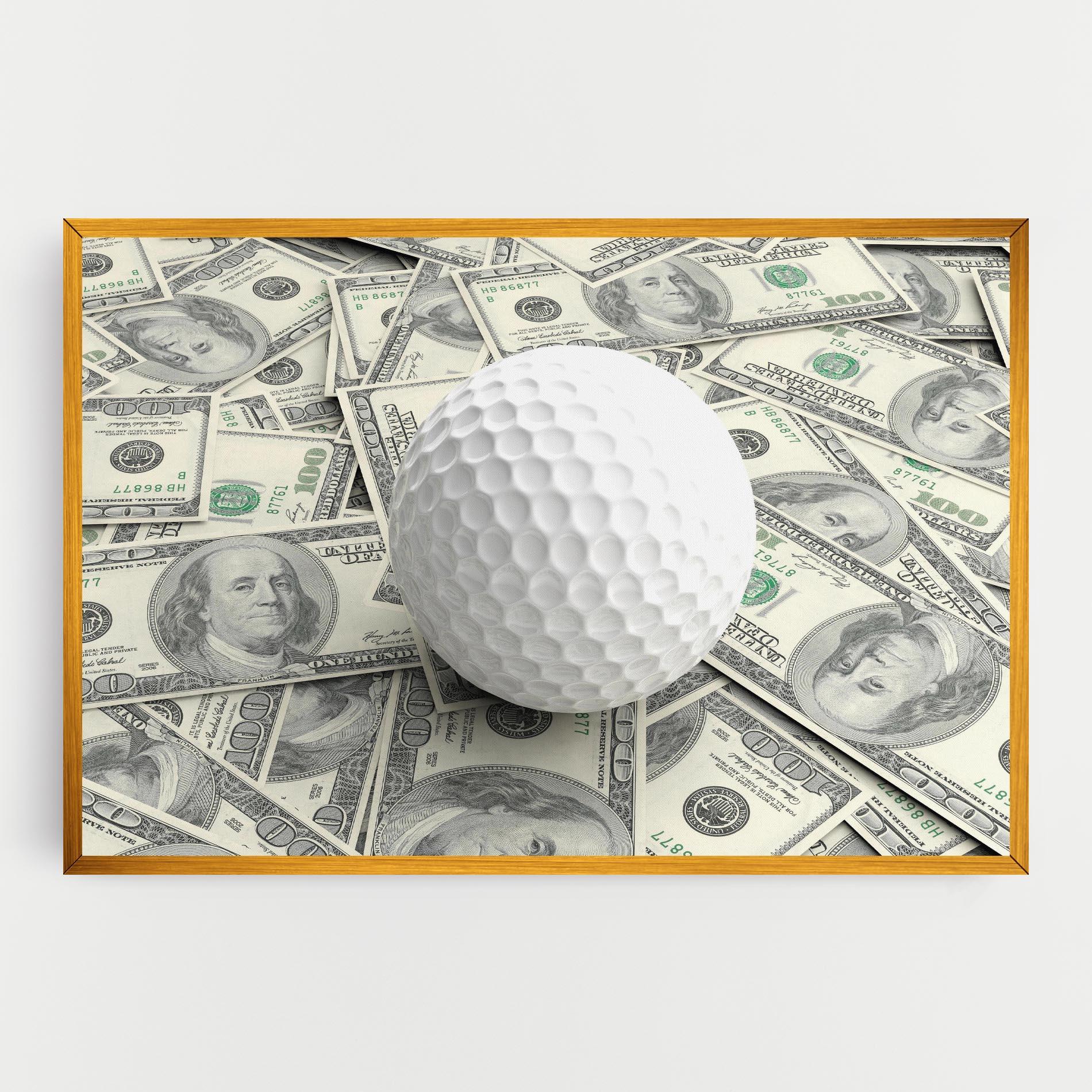 Obraz na Płótnie 3d Golf Ball mockup 0