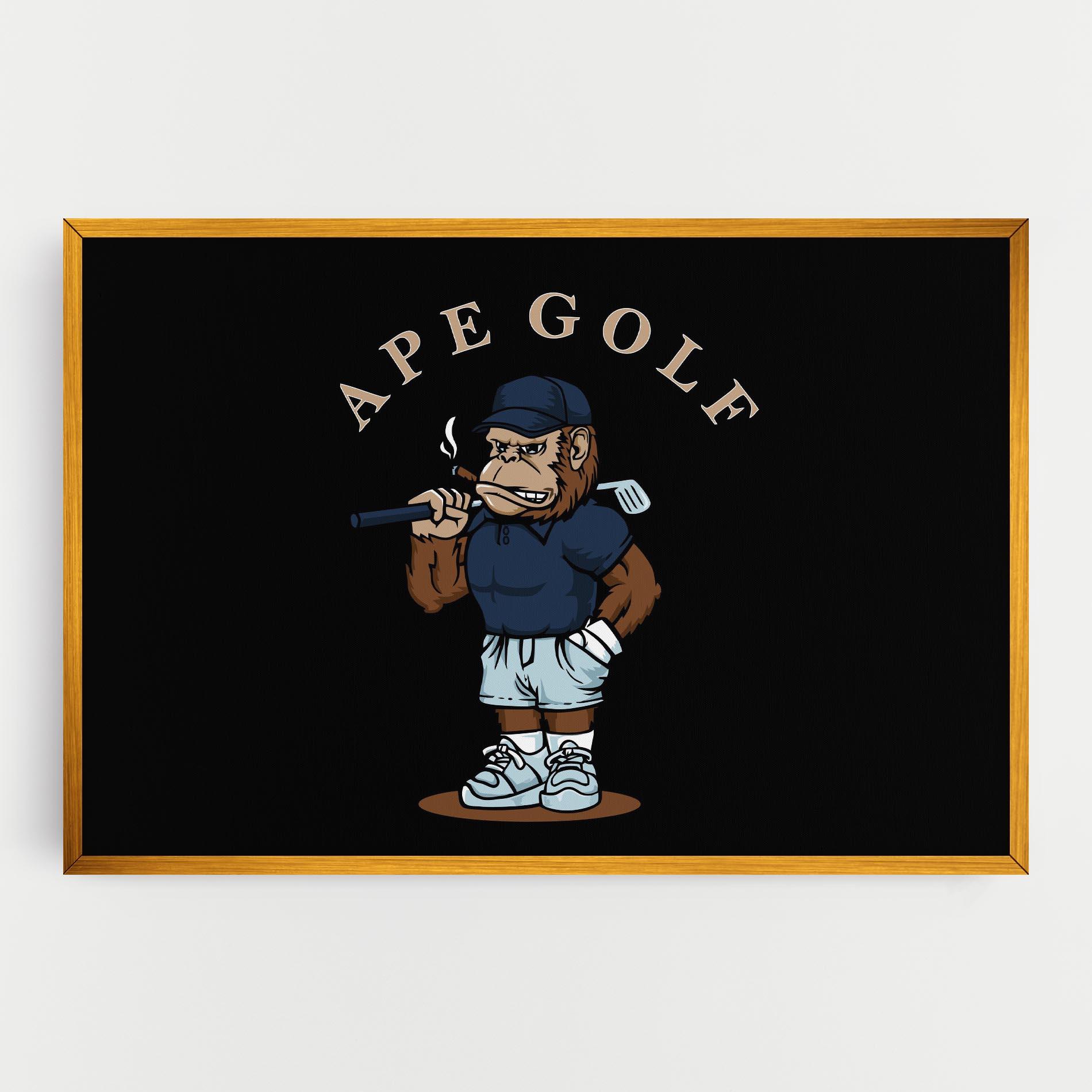 Obraz na Płótnie Ape Golf mockup 0