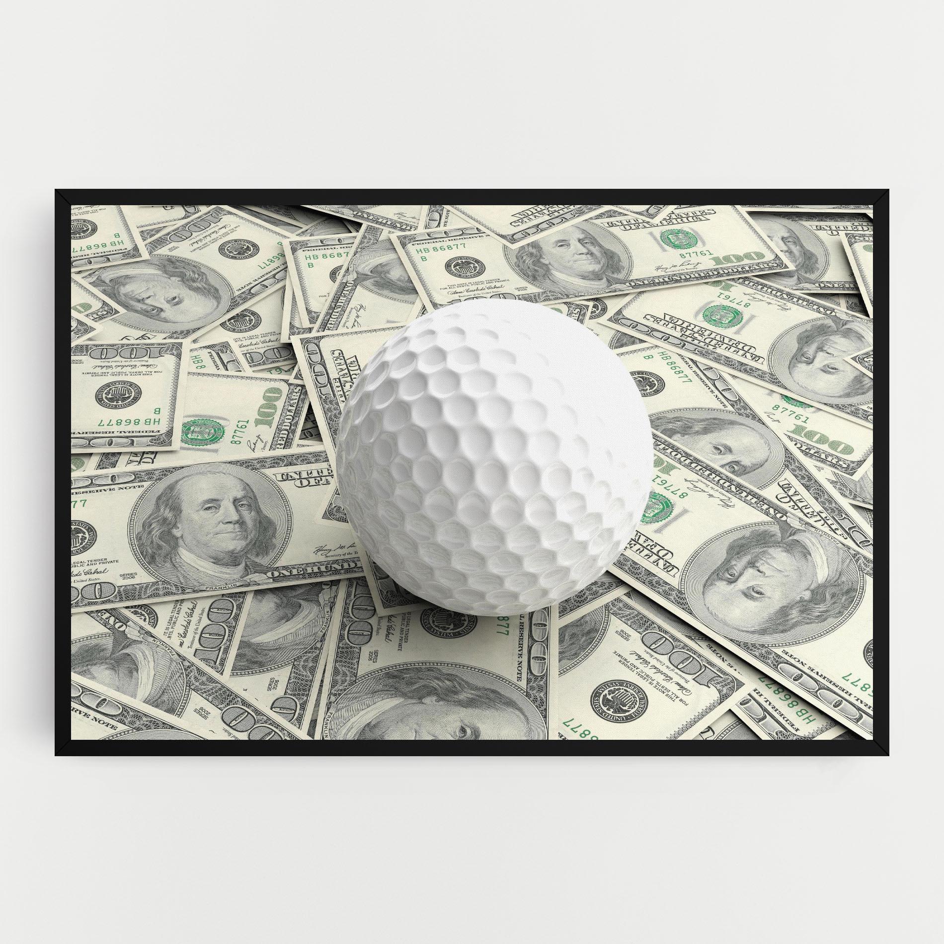 Obraz na Płótnie 3d Golf Ball mockup 0