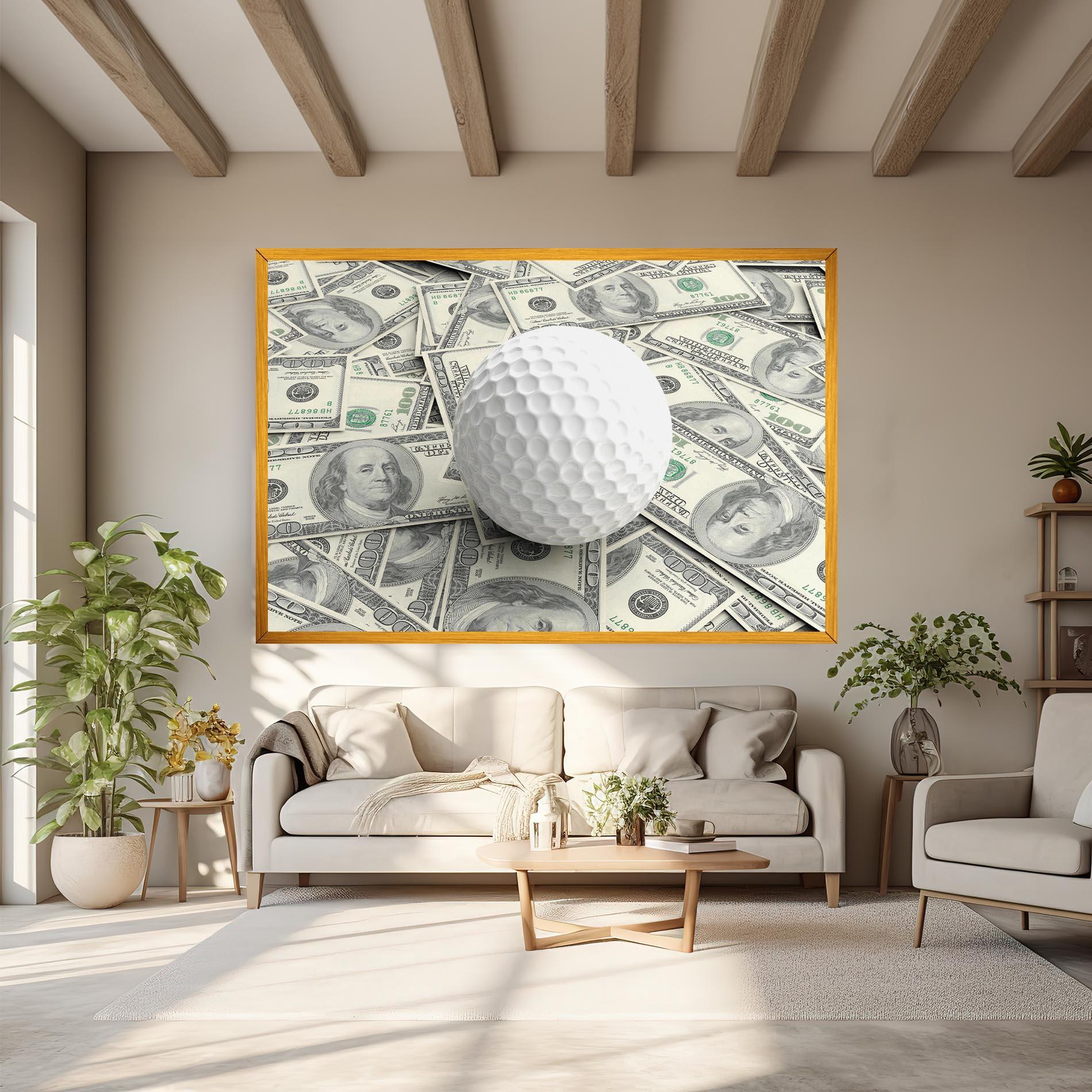 Obraz na Płótnie 3d Golf Ball mockup 6