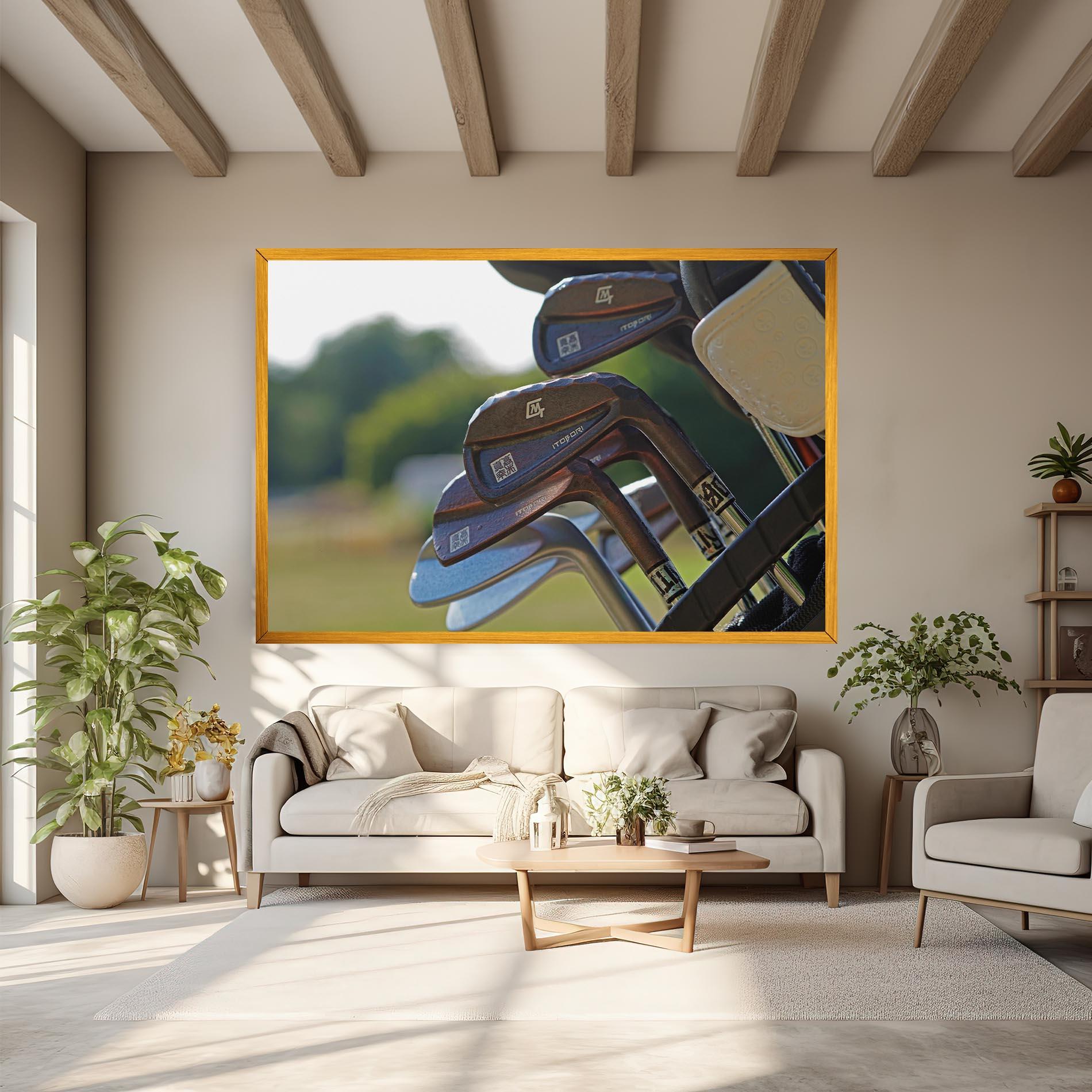 Obraz na Płótnie Brown Golf Club mockup 6