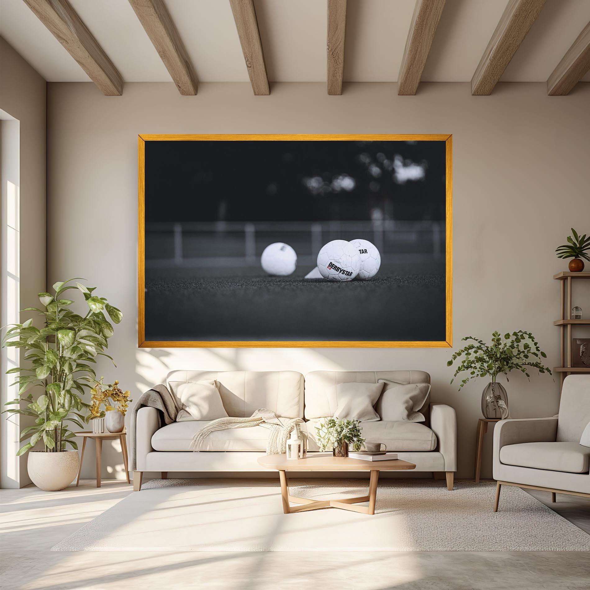 Obraz na Płótnie Golf Ball On Grey mockup 6