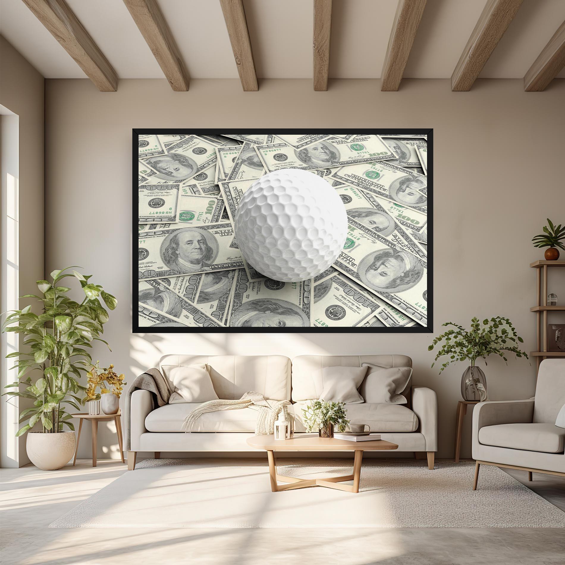 Obraz na Płótnie 3d Golf Ball mockup 6