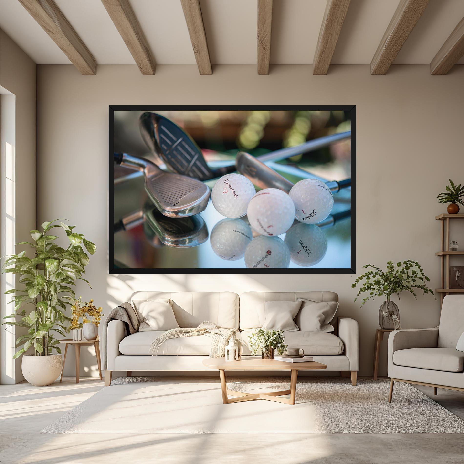 Obraz na Płótnie Golf Balls Set mockup 6