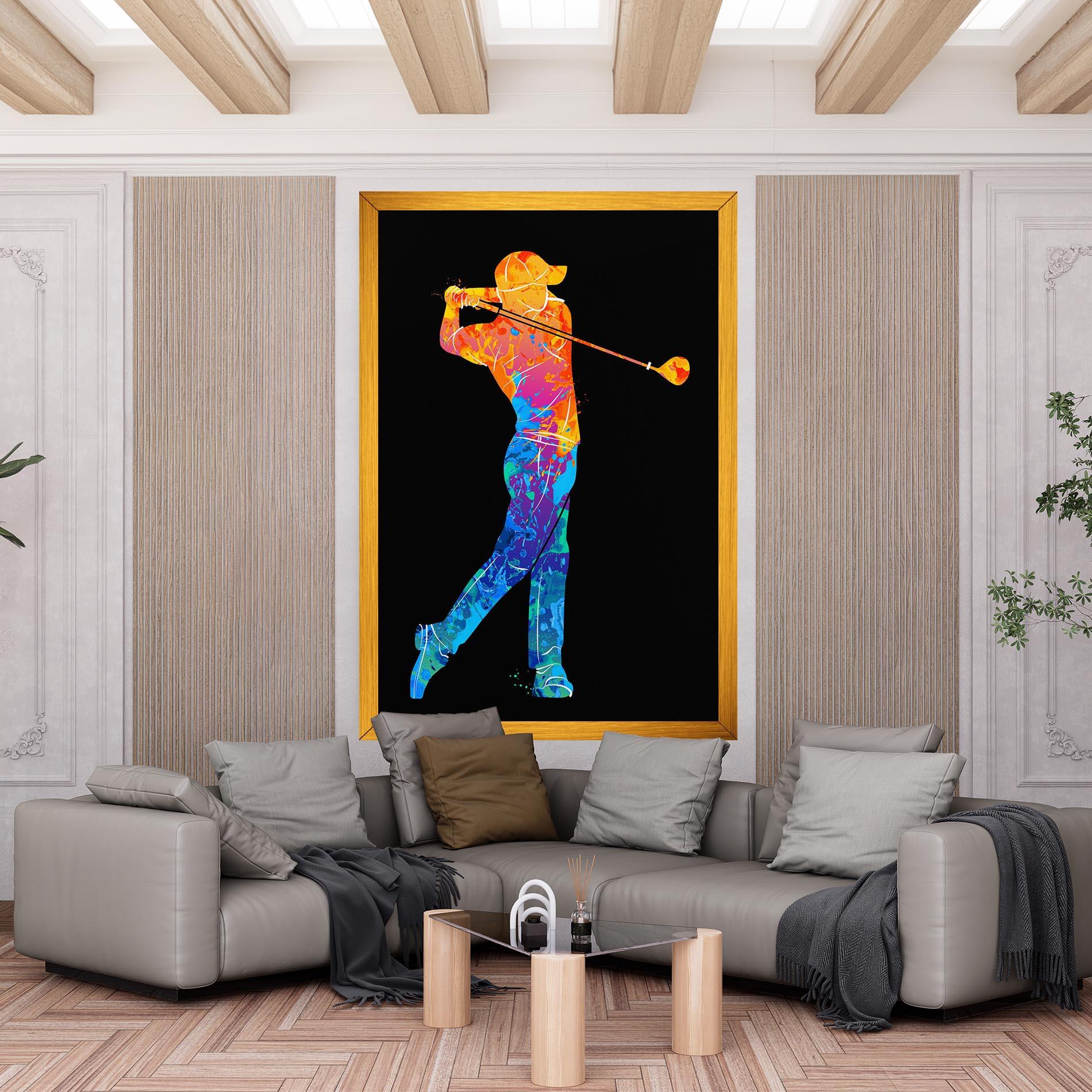 Obraz na Płótnie Color Mix Golf mockup 6