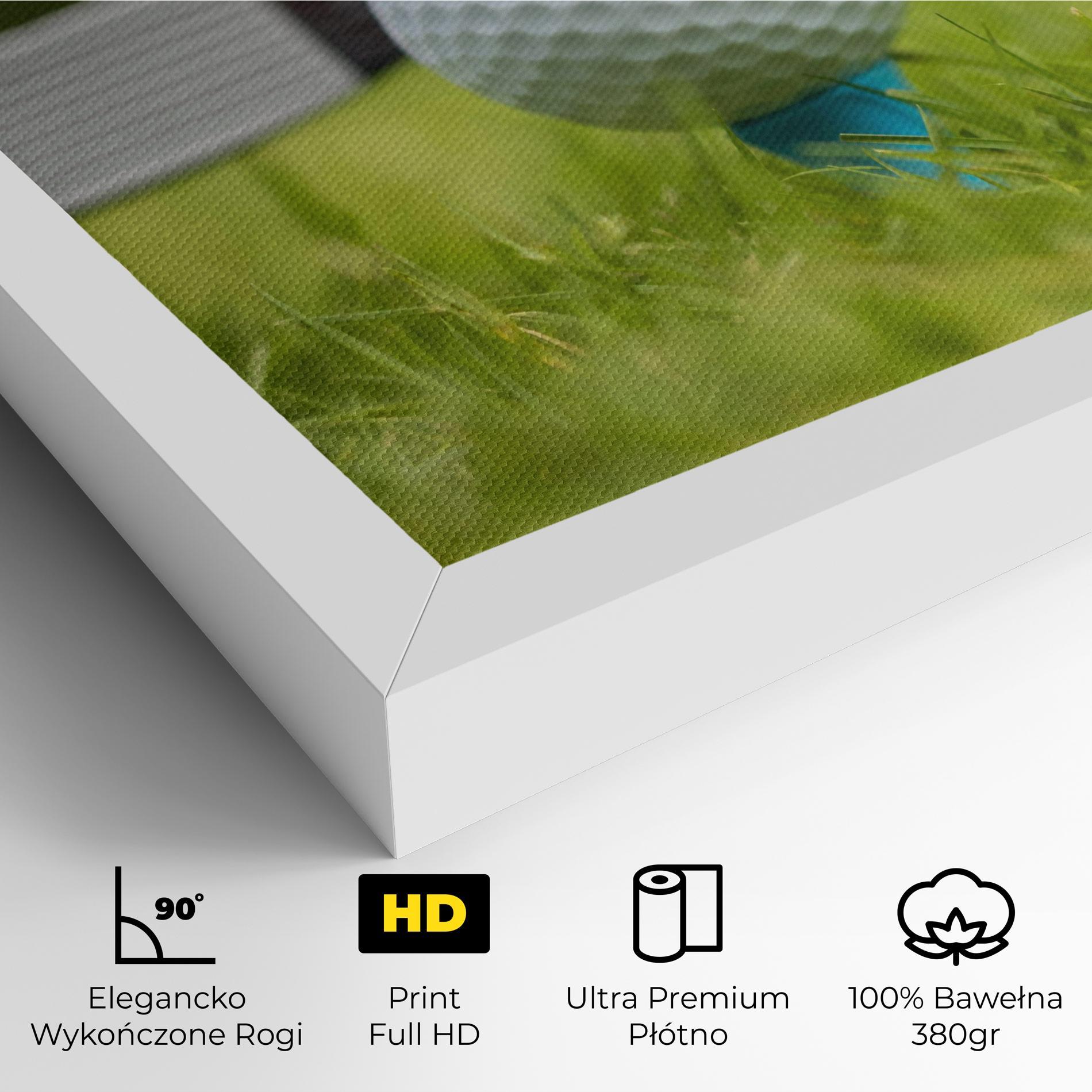 Obraz na Płótnie Golf Ball Tee mockup 4