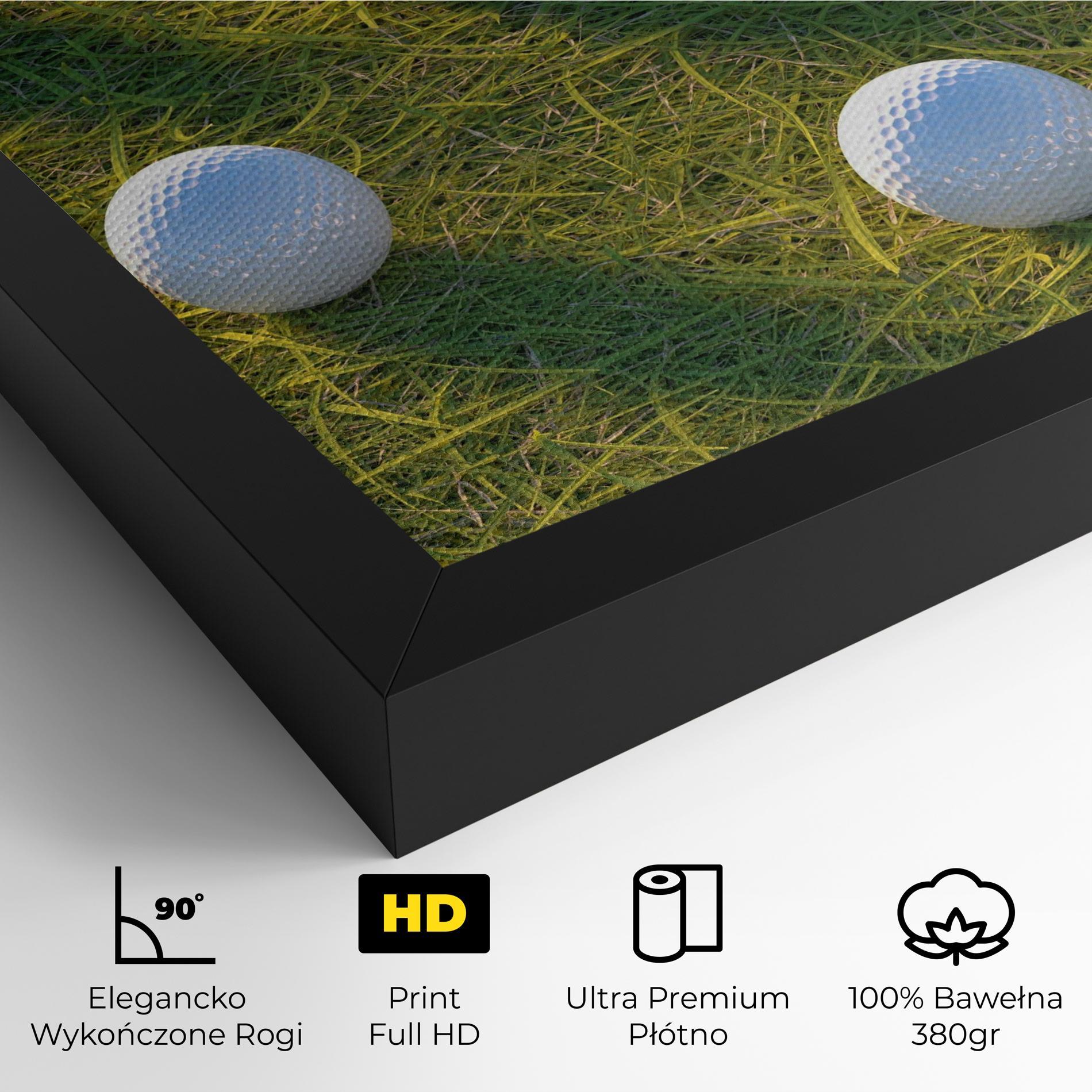 Obraz na Płótnie Golf Ball On Grass mockup 4