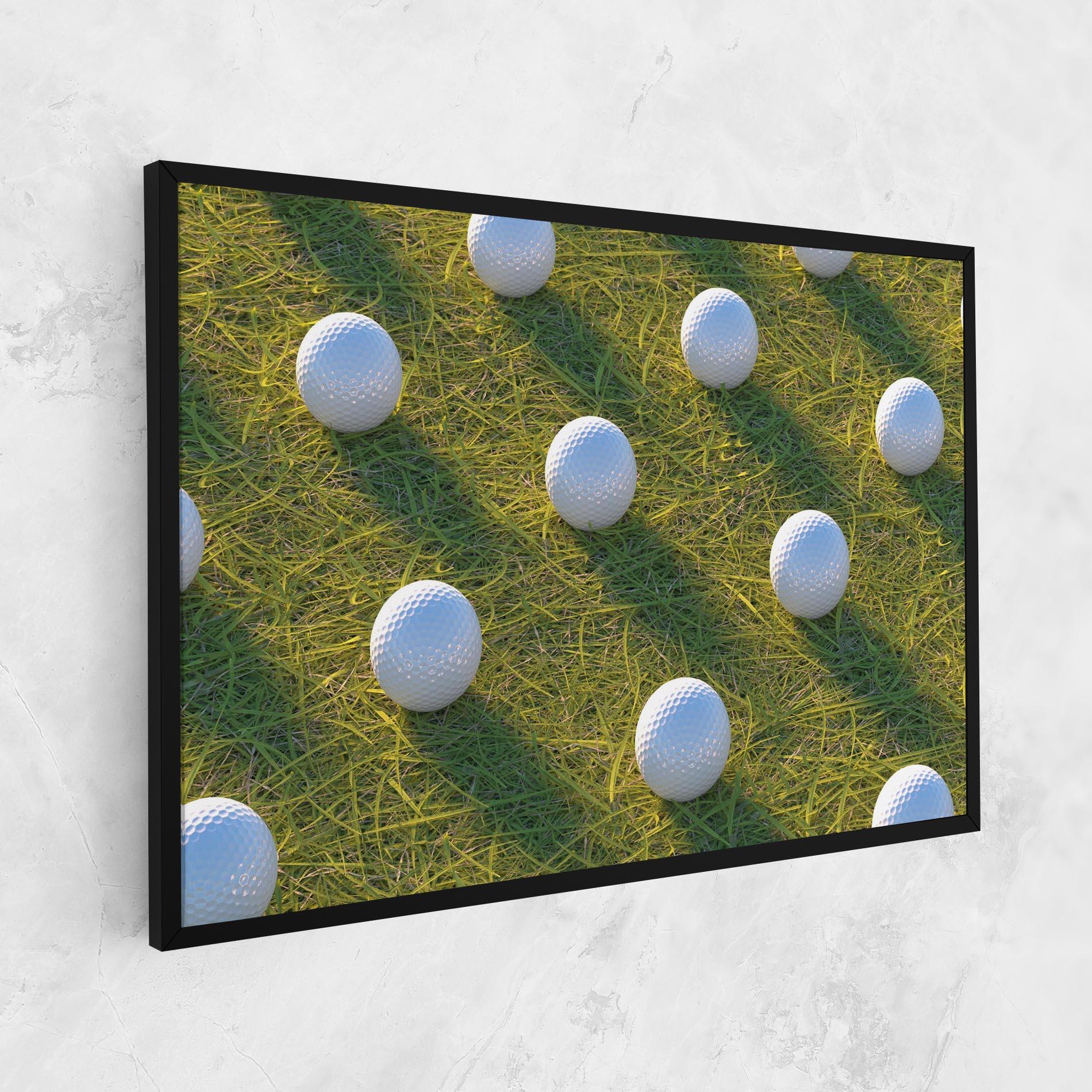 Obraz na Płótnie Golf Ball On Grass mockup 1
