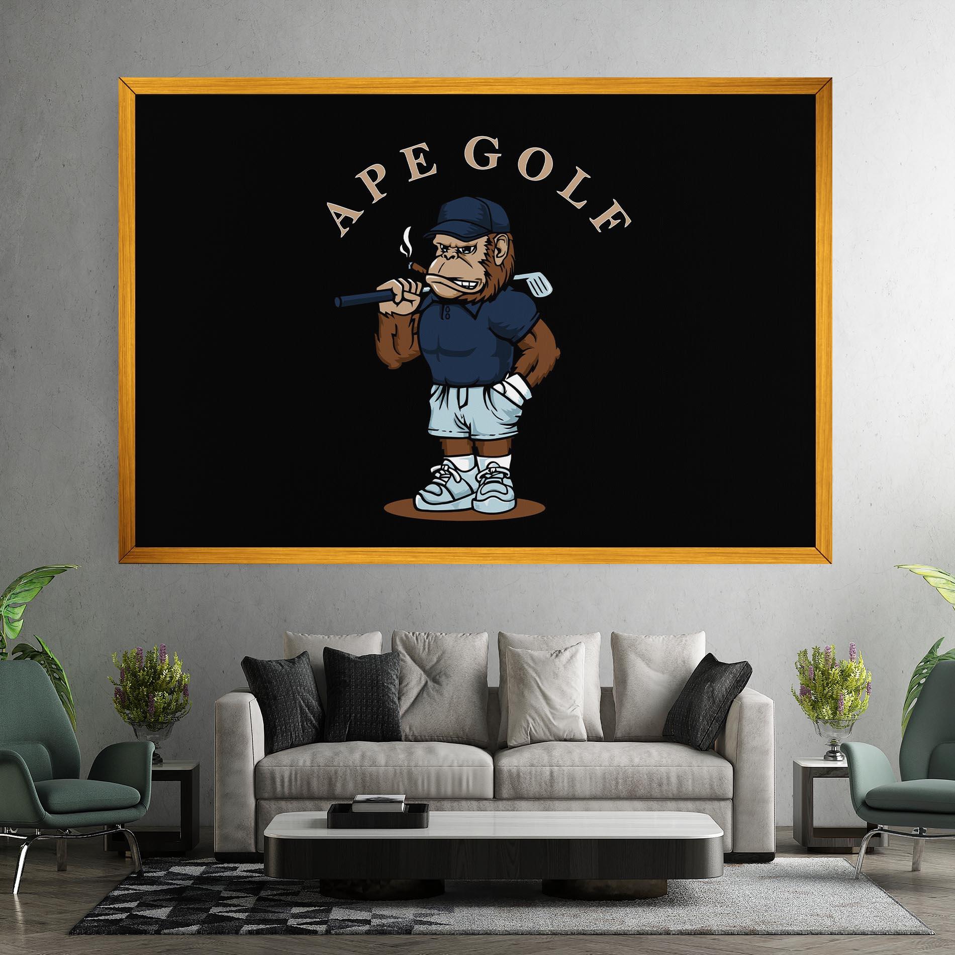 Obraz na Płótnie Ape Golf mockup 7