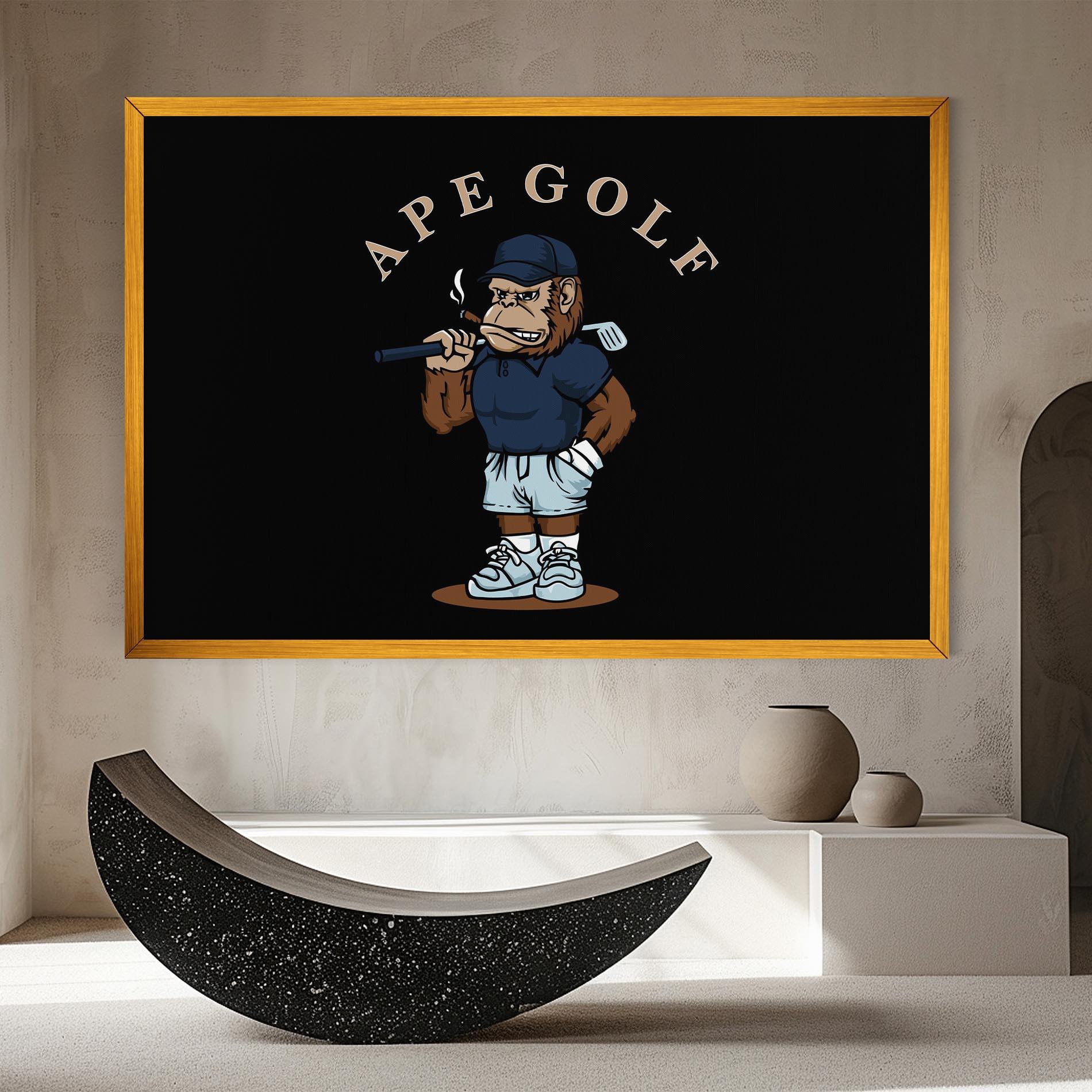 Obraz na Płótnie Ape Golf mockup 8