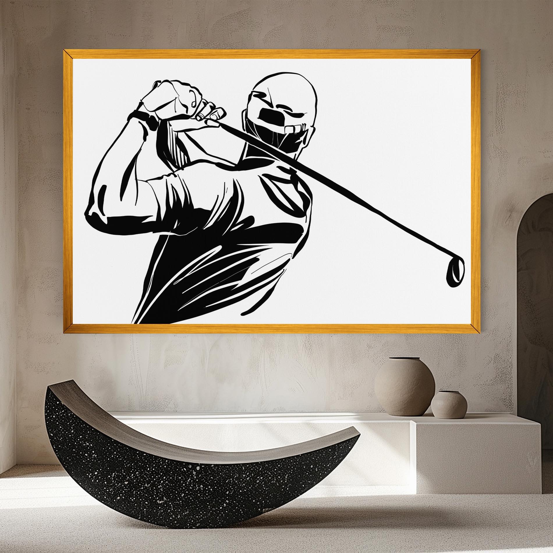 Obraz na Płótnie Golf Back mockup 8