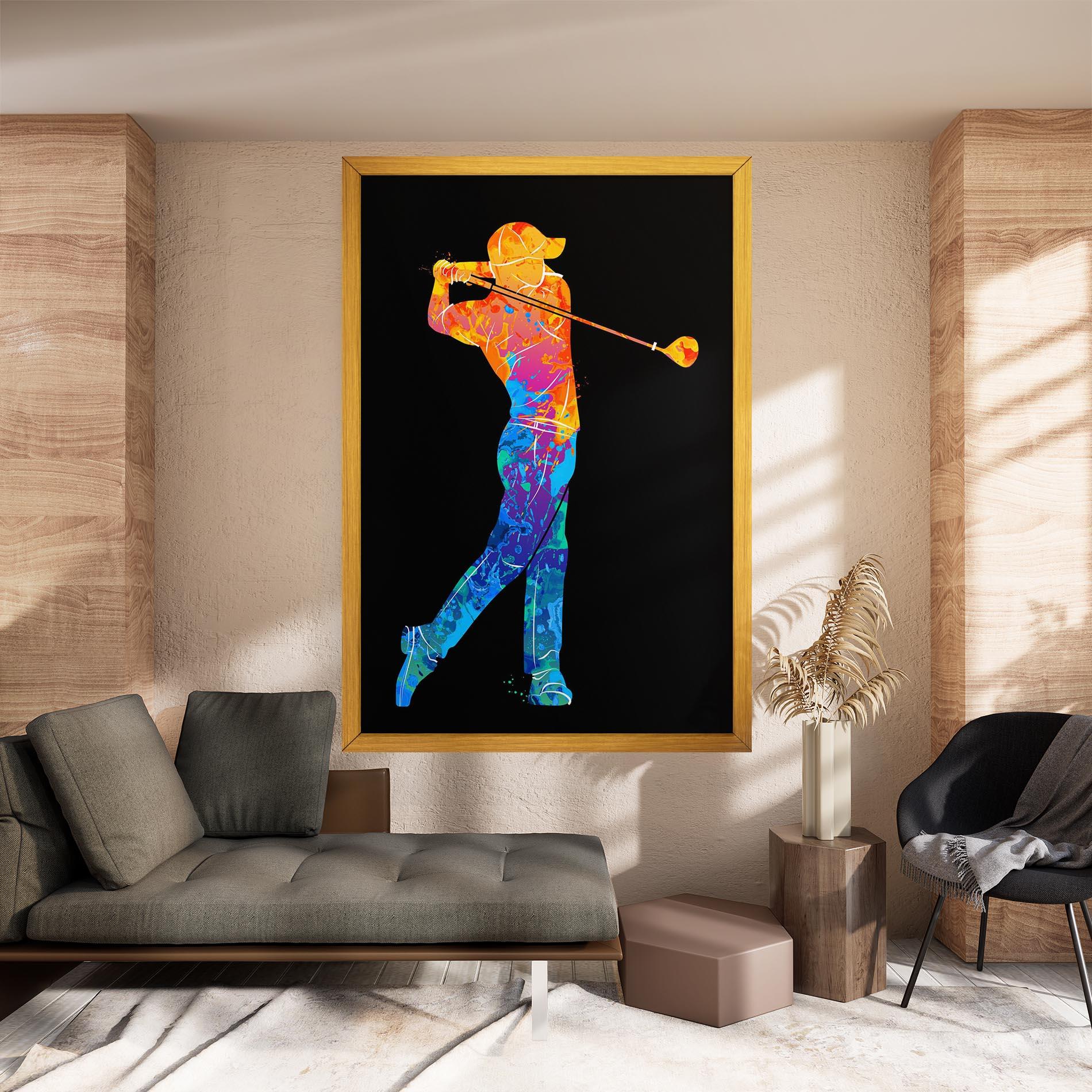 Obraz na Płótnie Color Mix Golf mockup 8