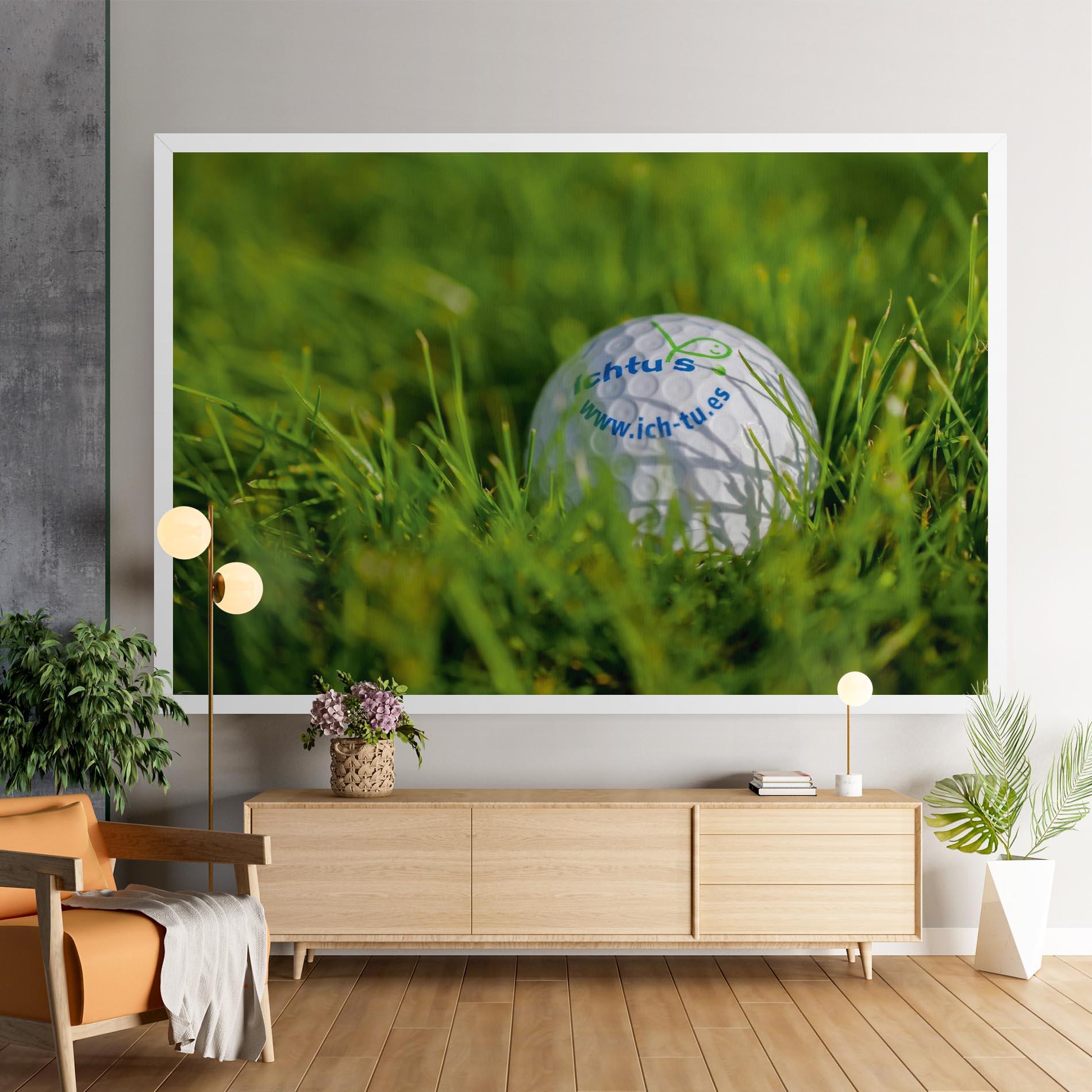 Obraz na Płótnie Golf Ball In Grass mockup 9