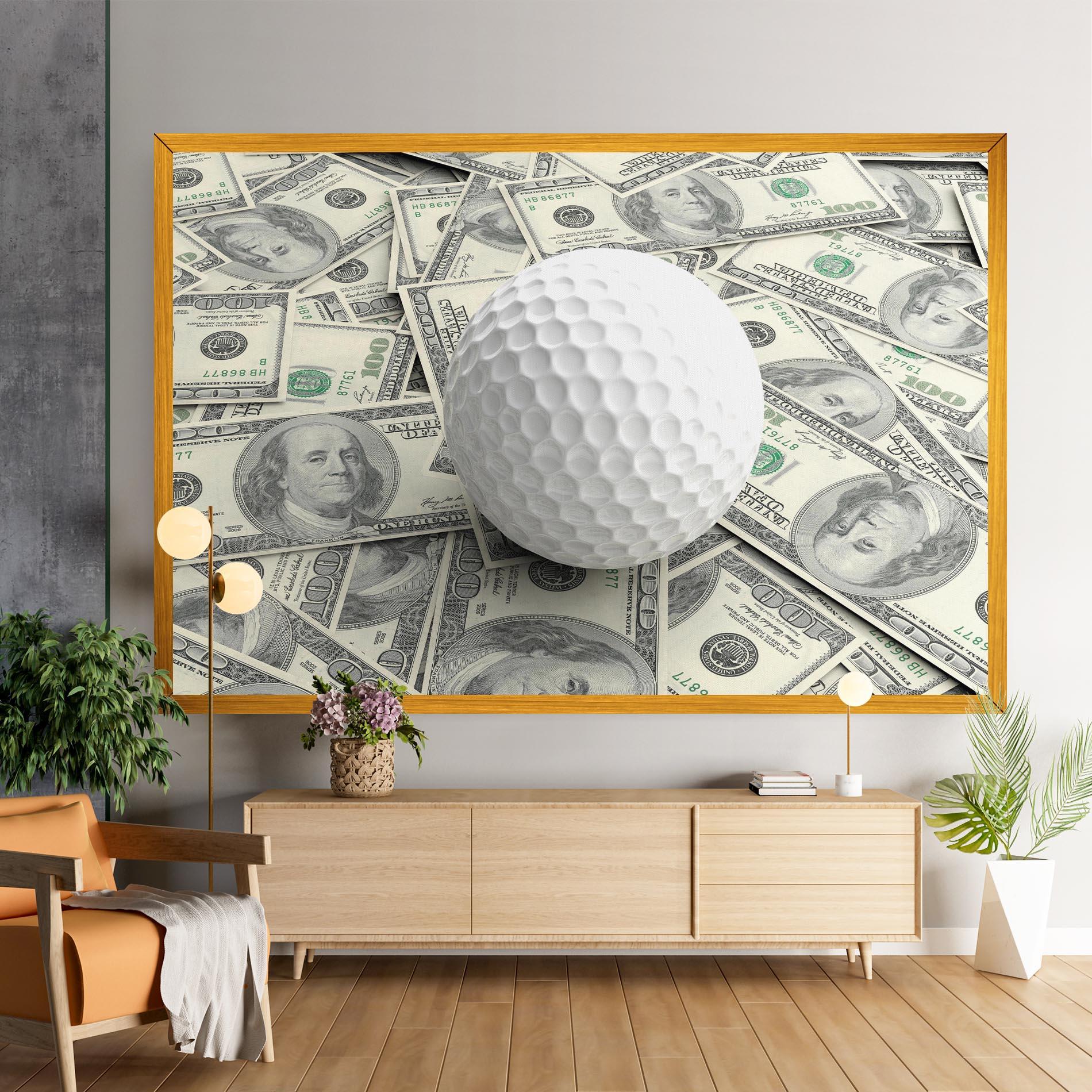 Obraz na Płótnie 3d Golf Ball mockup 9