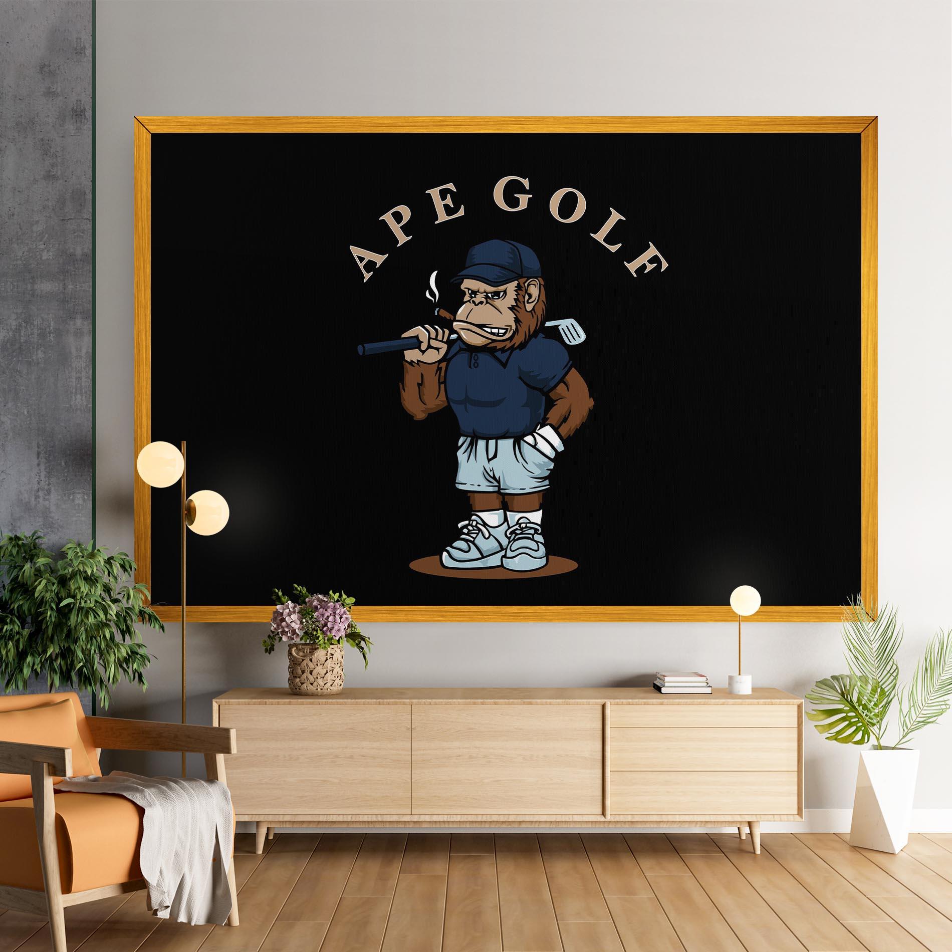 Obraz na Płótnie Ape Golf mockup 9