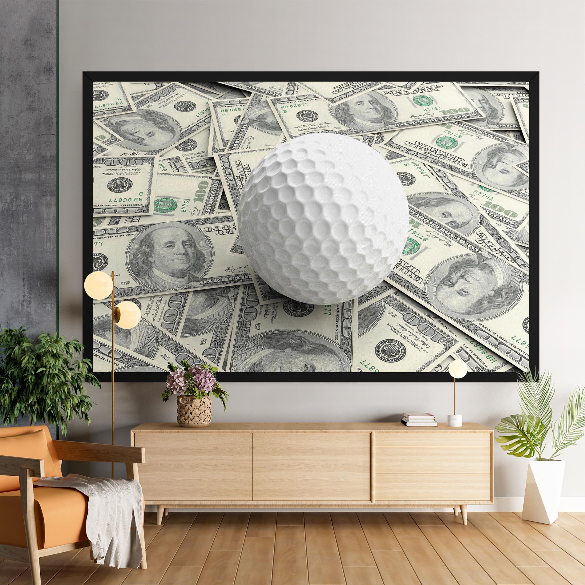 Obraz na Płótnie 3d Golf Ball mockup 9