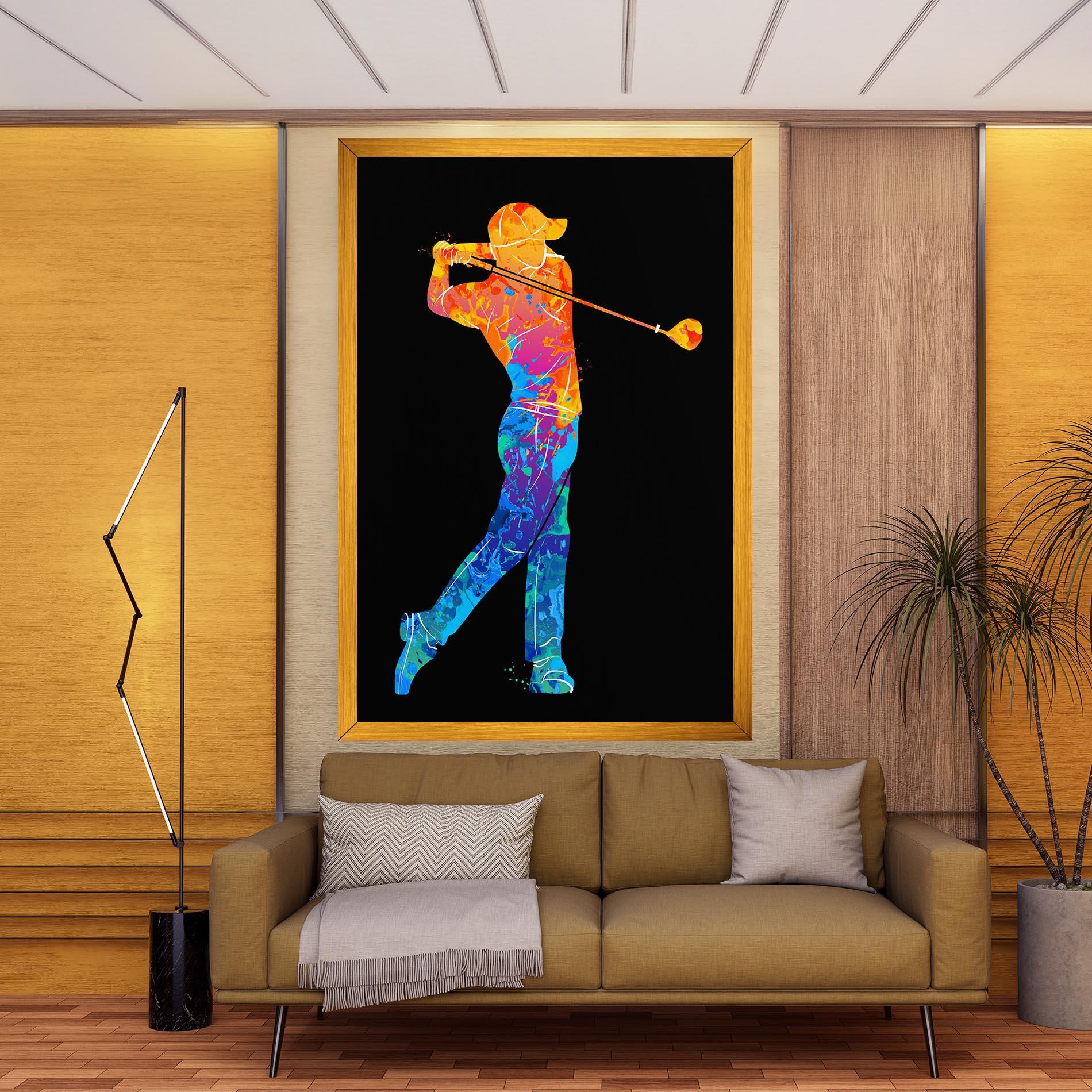 Obraz na Płótnie Color Mix Golf mockup 9