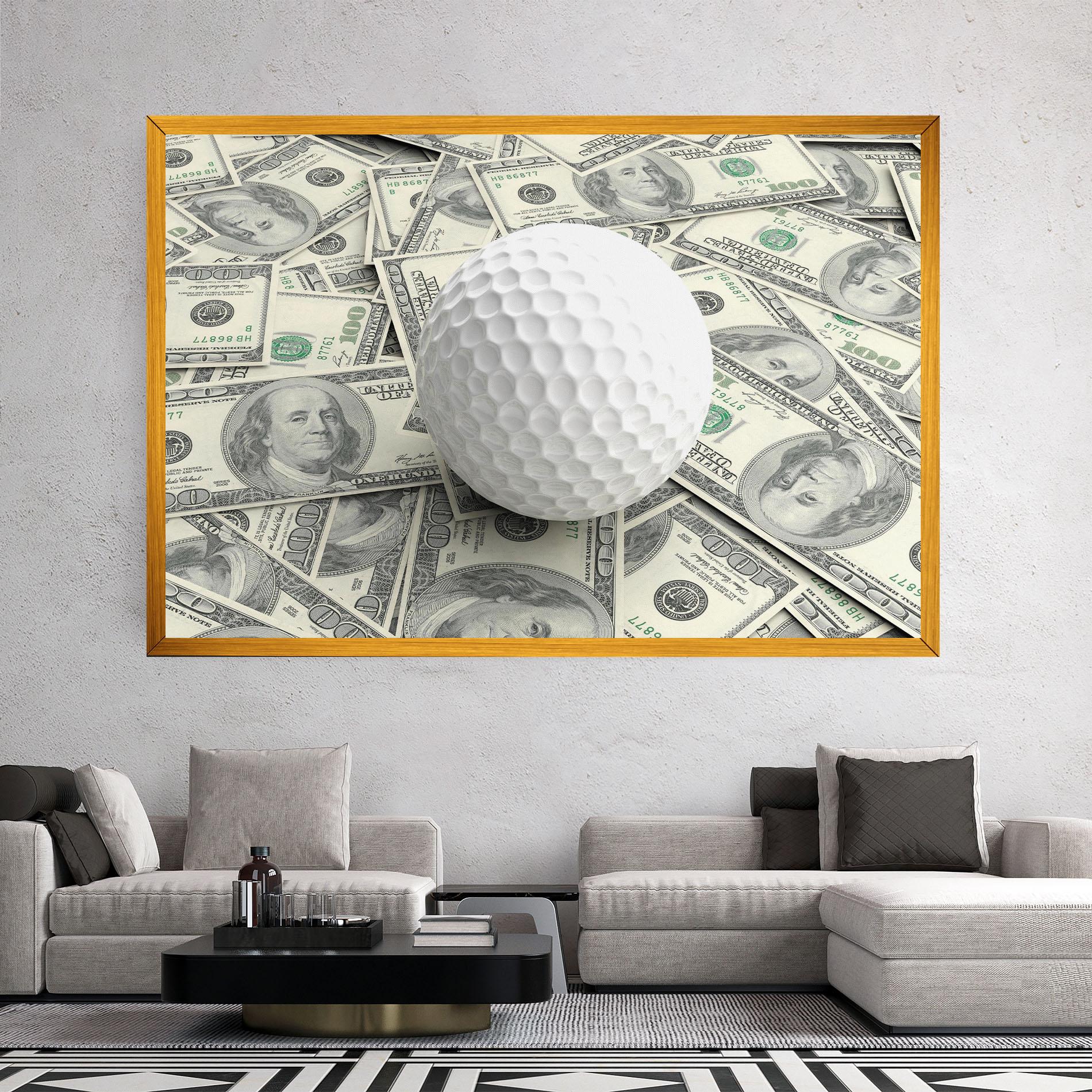 Obraz na Płótnie 3d Golf Ball mockup 2