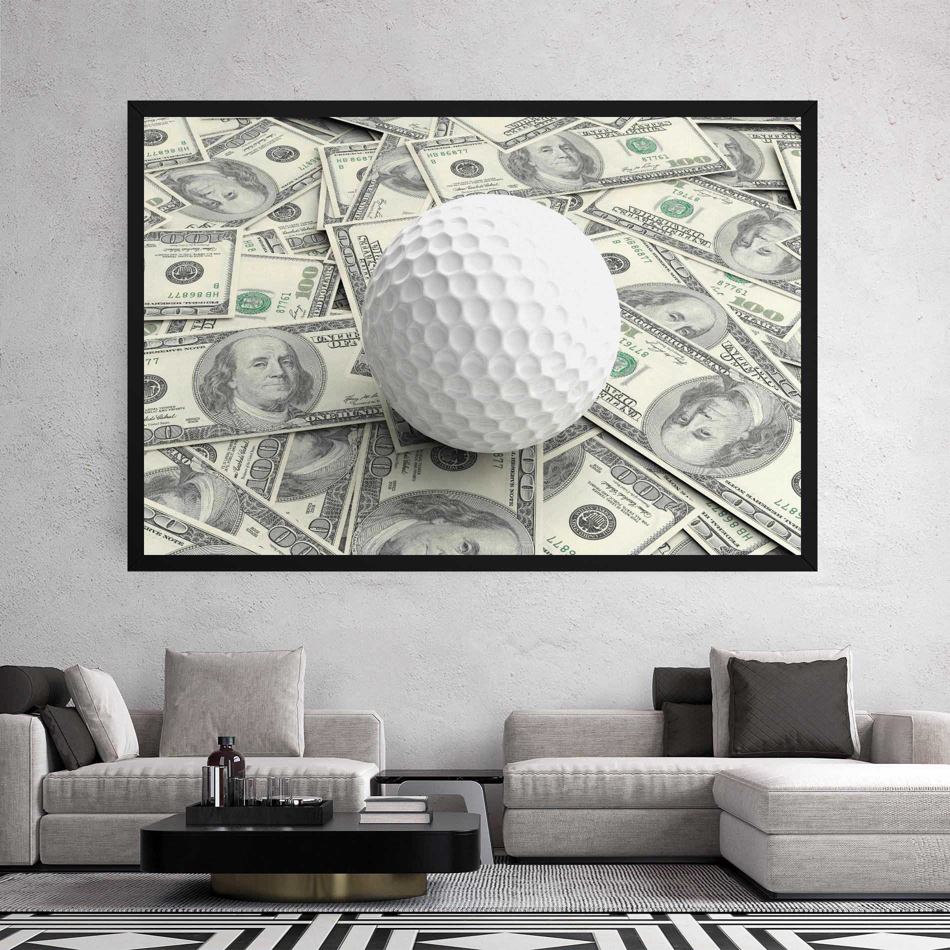 Obraz na Płótnie 3d Golf Ball mockup 2