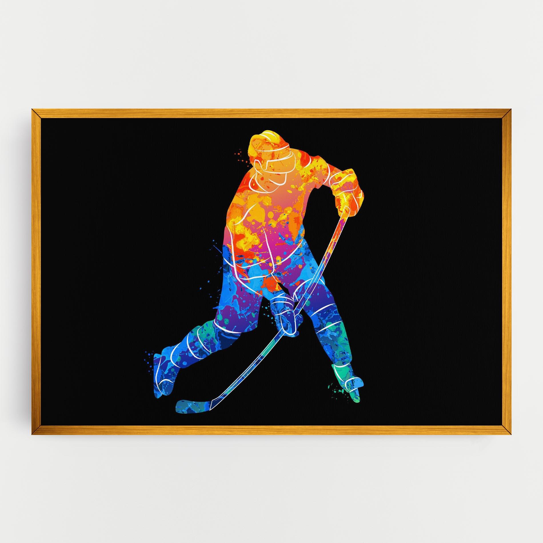 Obraz na Płótnie Color Mix Hockey mockup 0