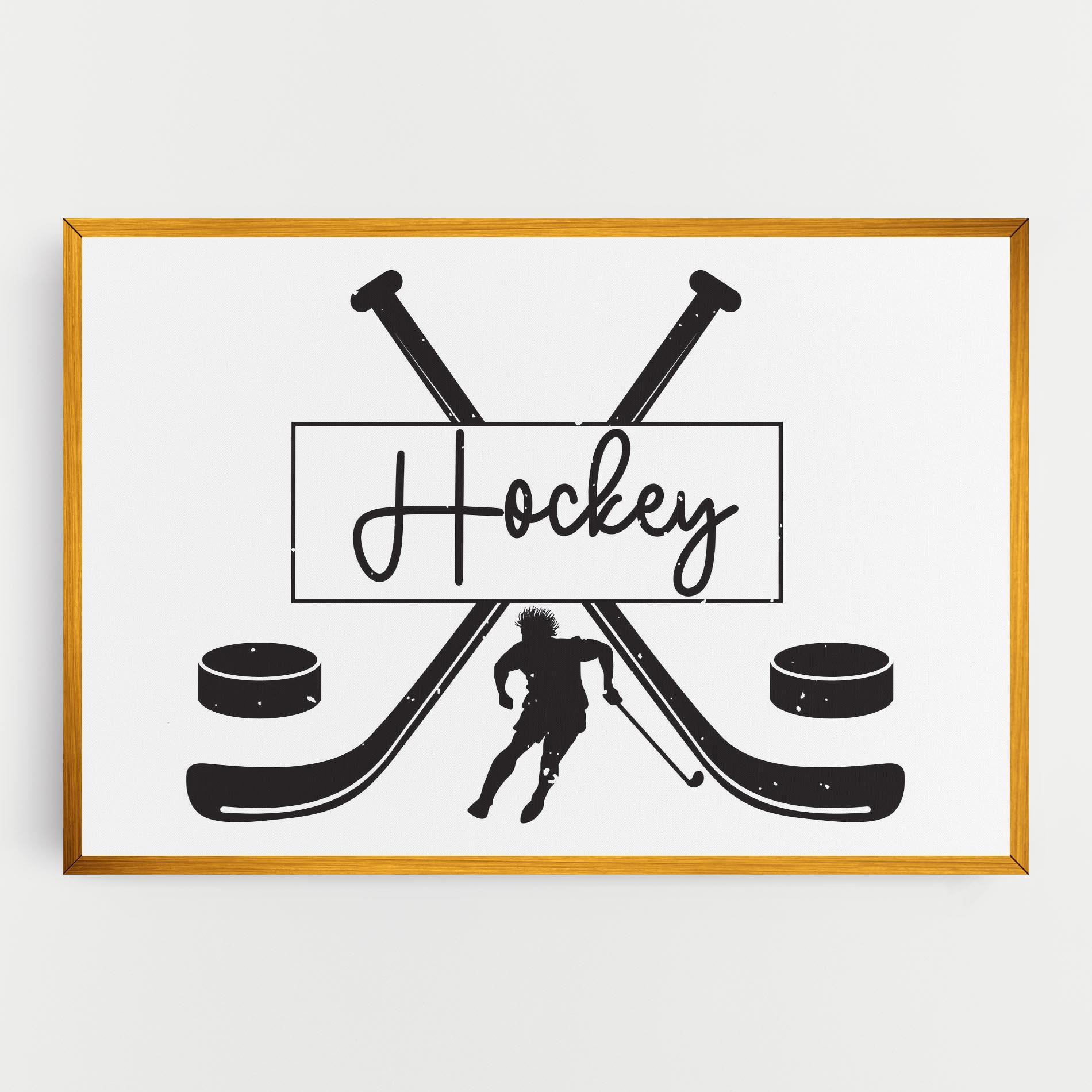 Obraz na Płótnie Hockey Stick mockup 0