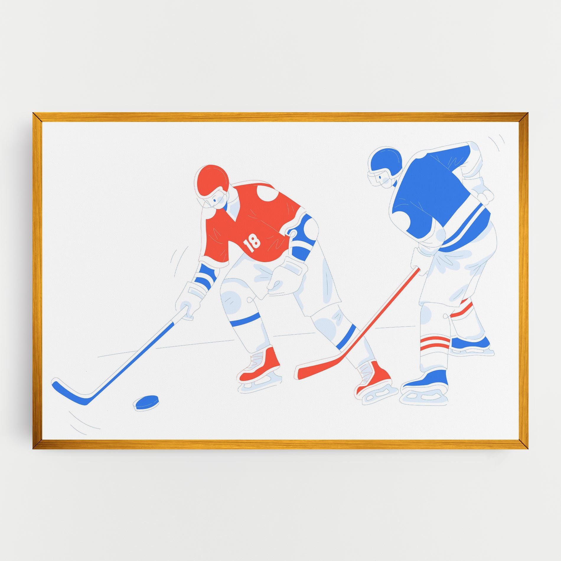 Orange Blue Hockey mockup 0