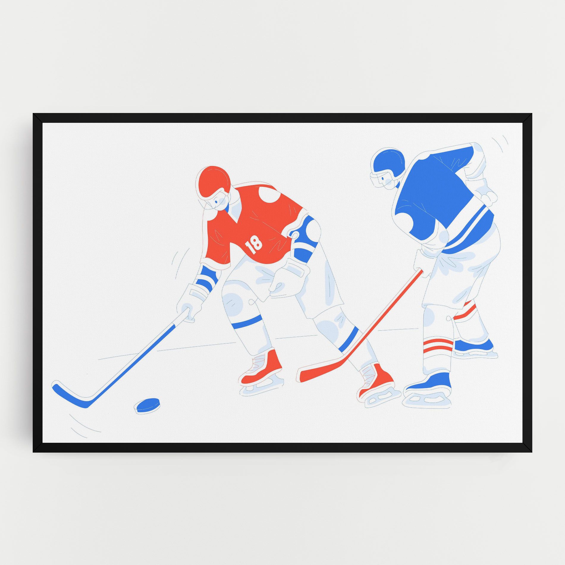 Orange Blue Hockey mockup 0