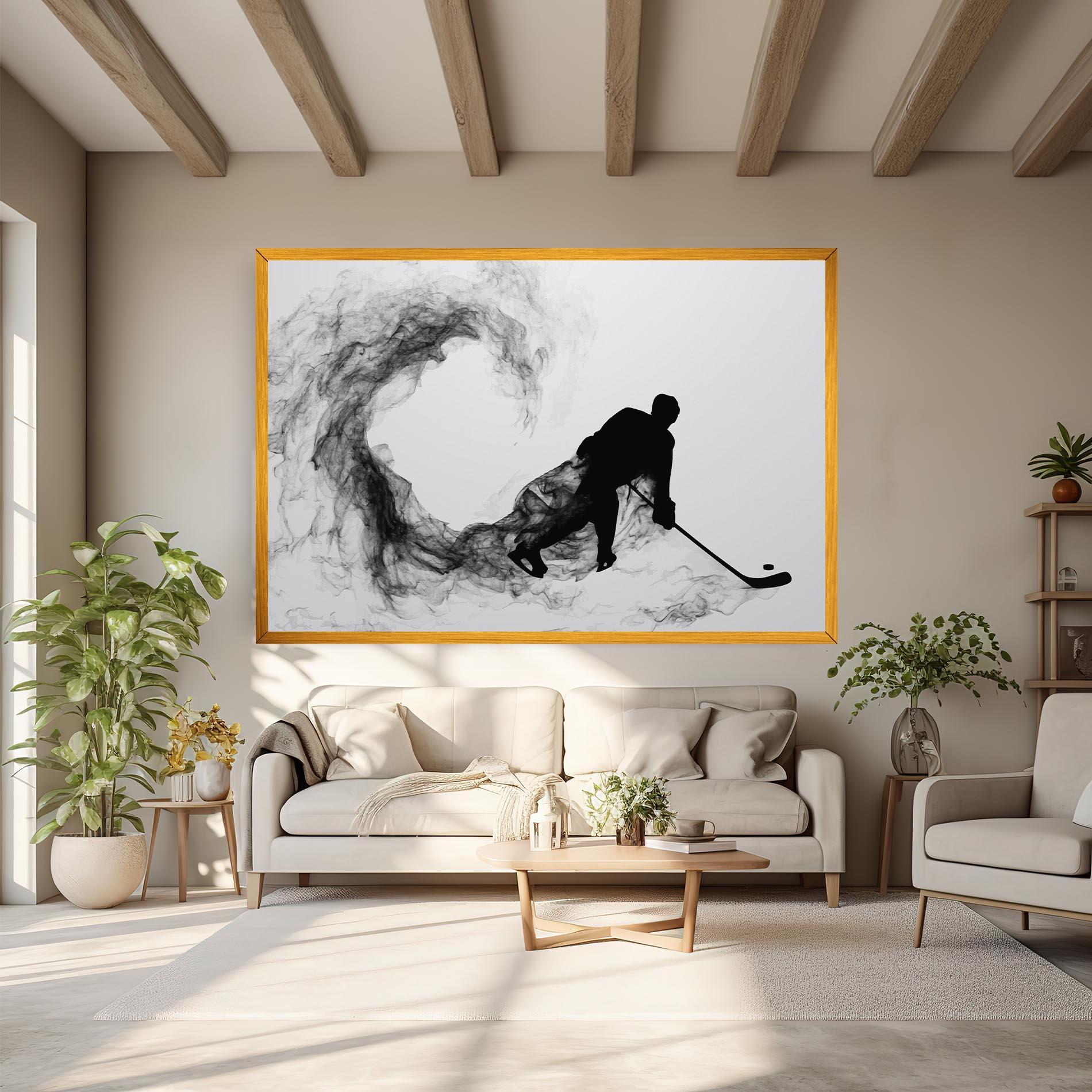 Obraz na Płótnie Hockey Smoke mockup 6