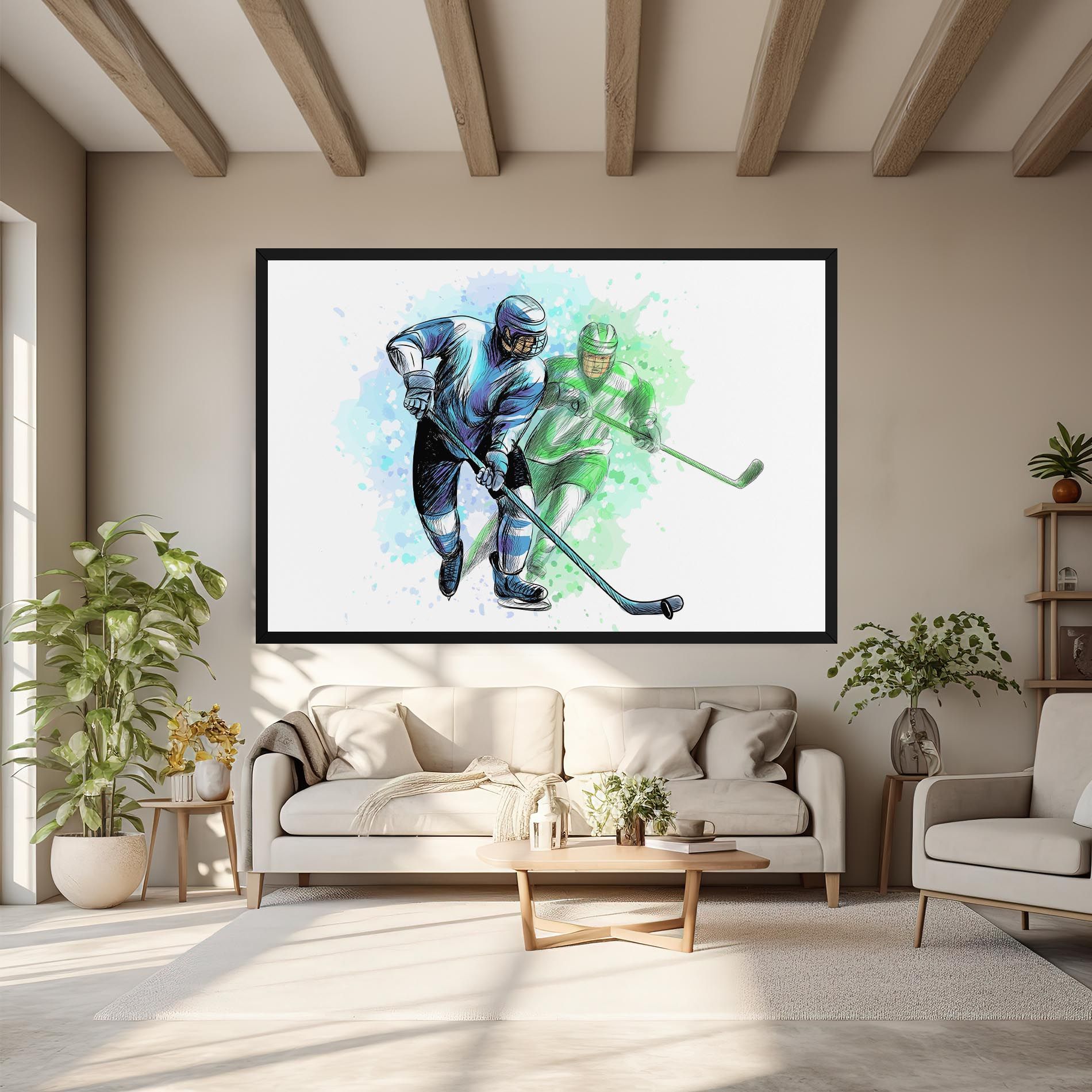 Green Blue Hockey mockup 6