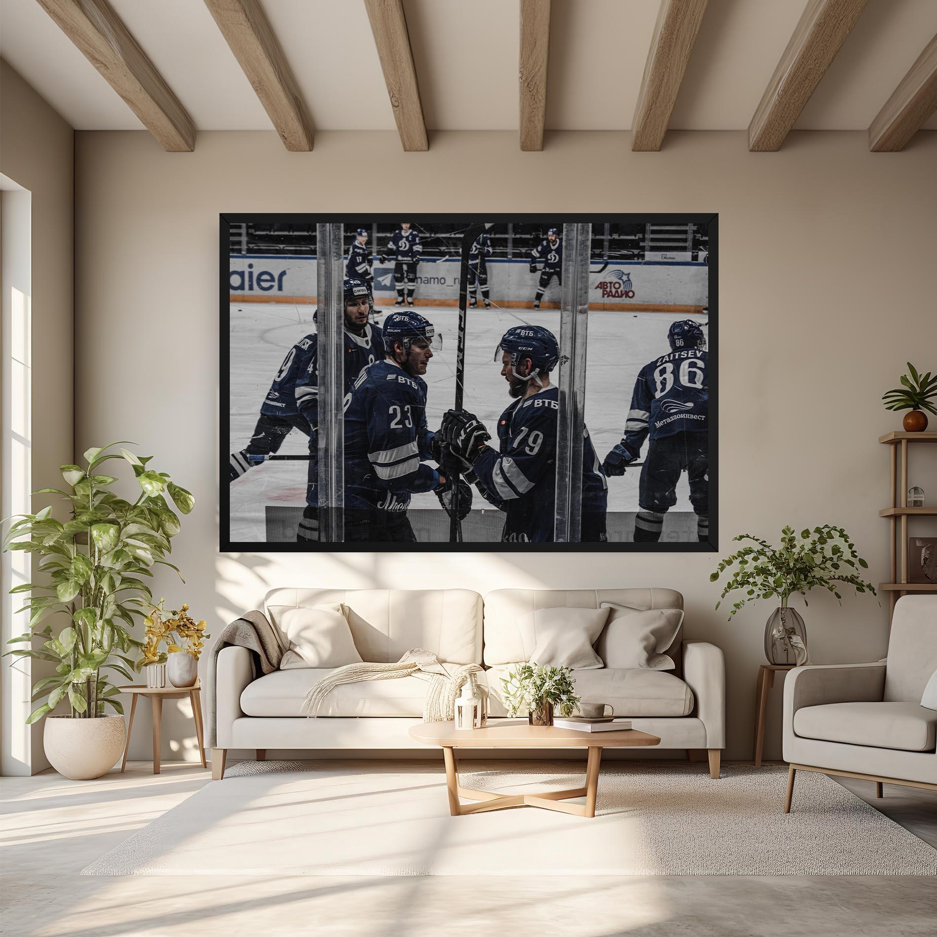 Obraz na Płótnie Hockey Players mockup 6