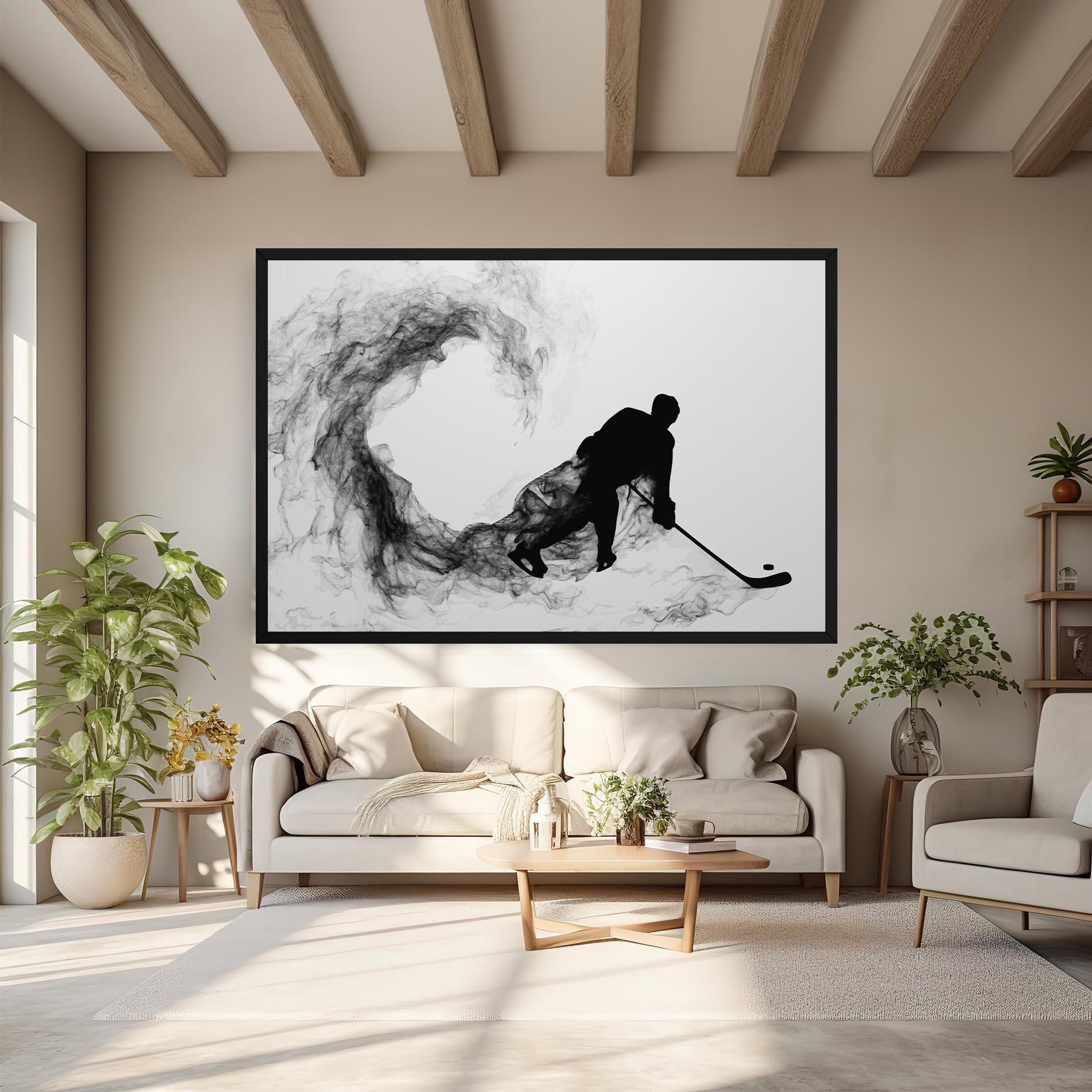 Obraz na Płótnie Hockey Smoke mockup 6