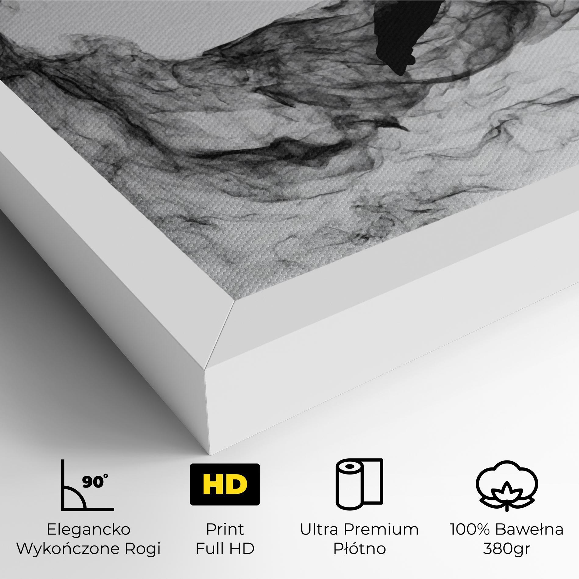 Obraz na Płótnie Black Smoke Hockey mockup 4