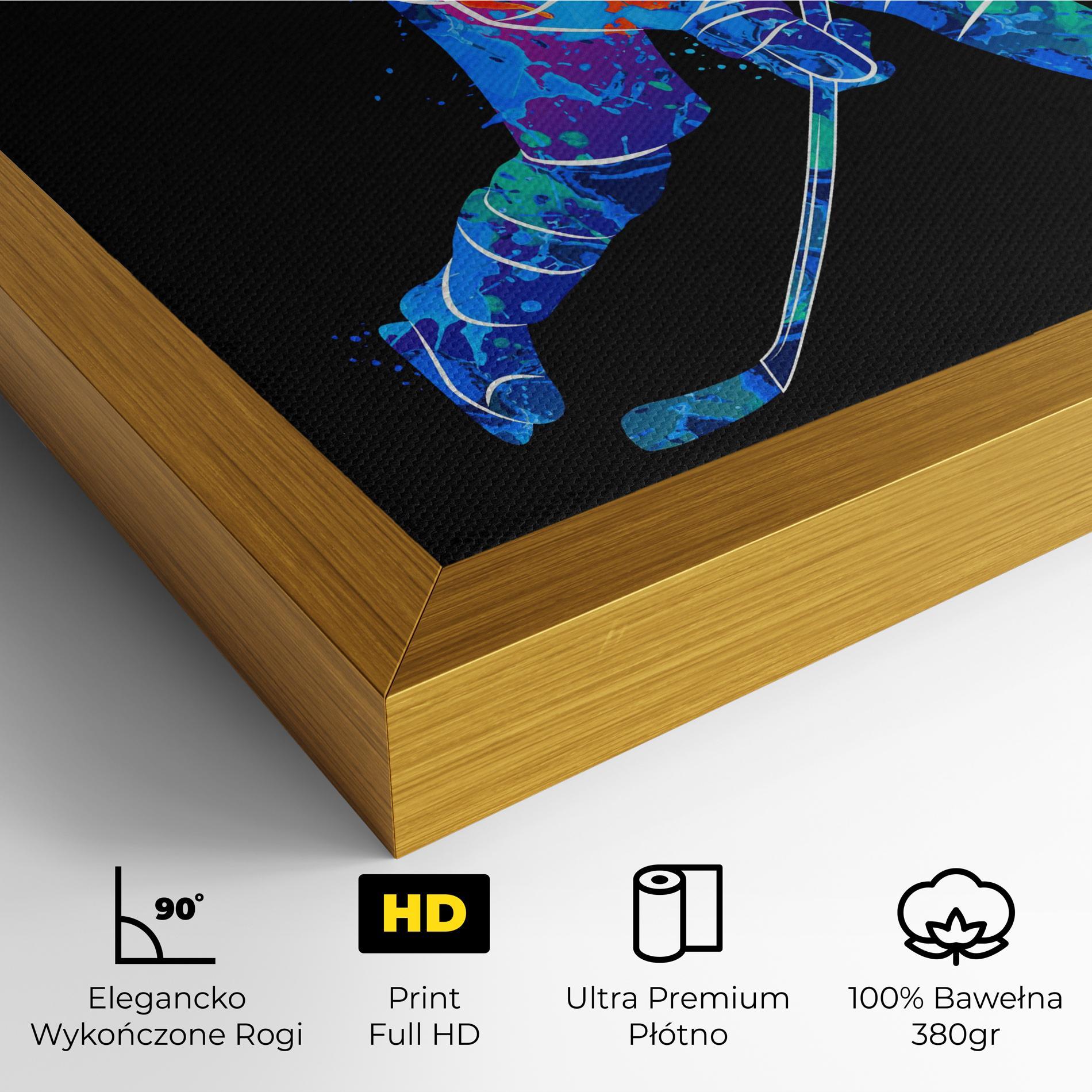 Obraz na Płótnie Color Mix Hockey mockup 4