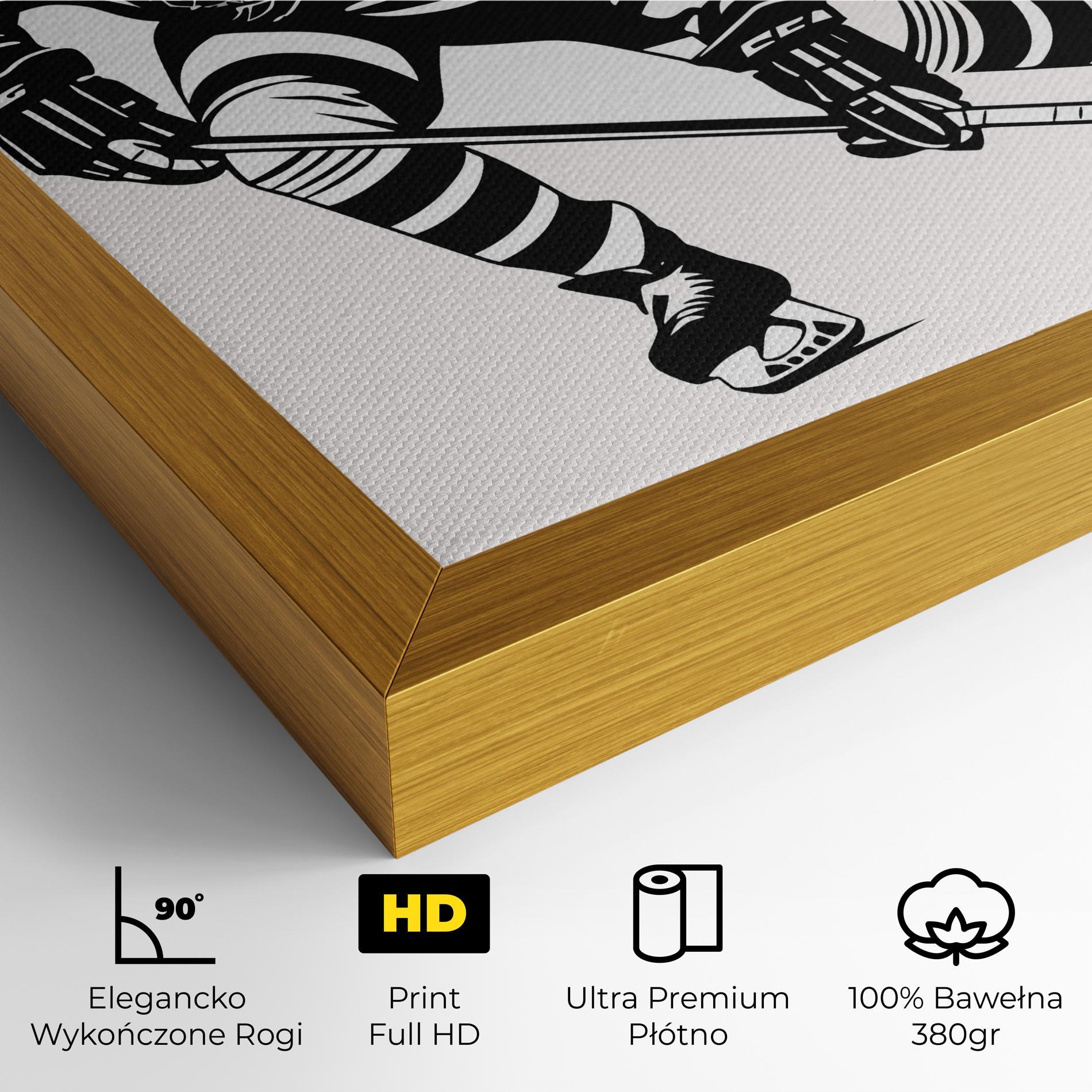 Obraz na Płótnie Hockey Player mockup 4