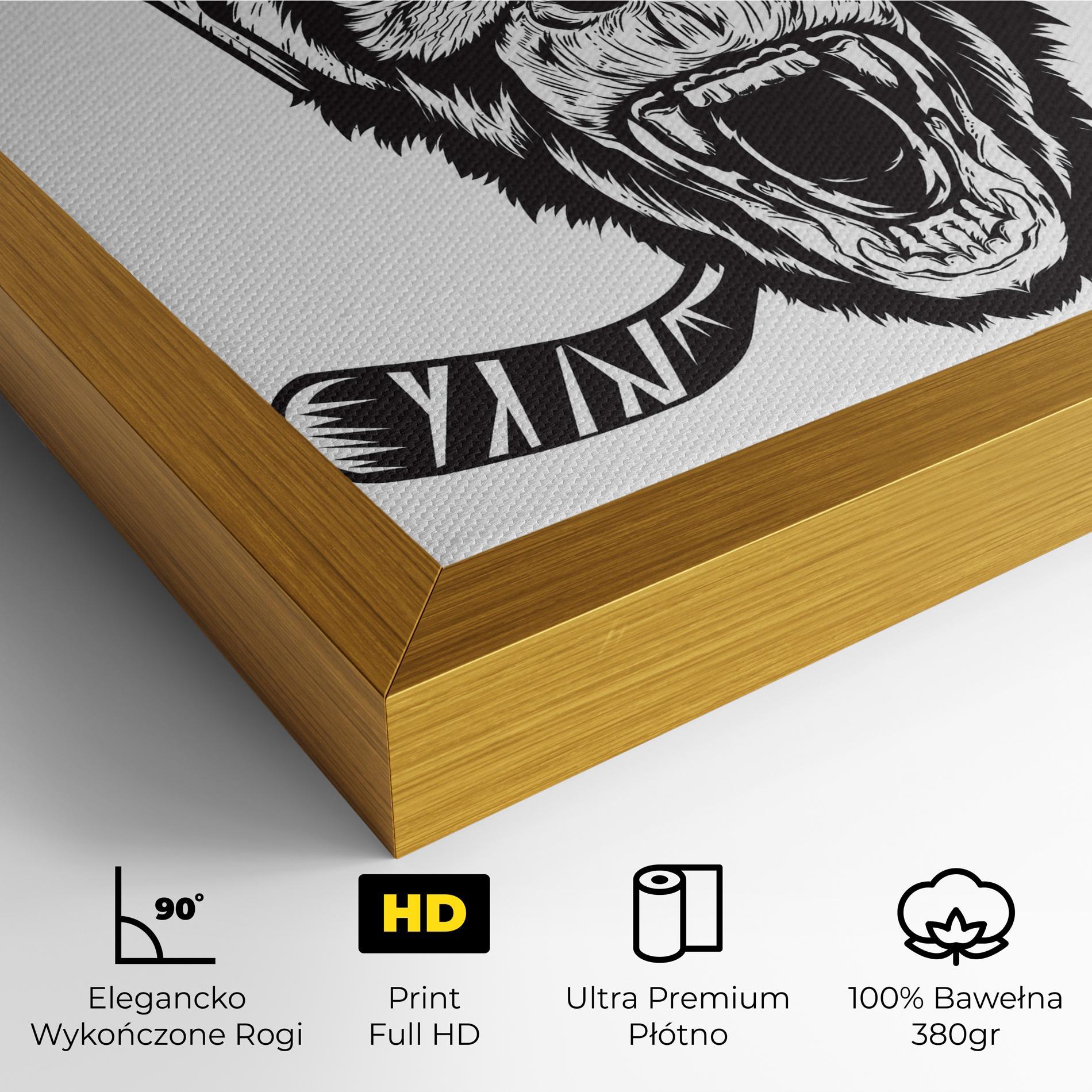 Obraz na Płótnie Monkey Hockey mockup 4