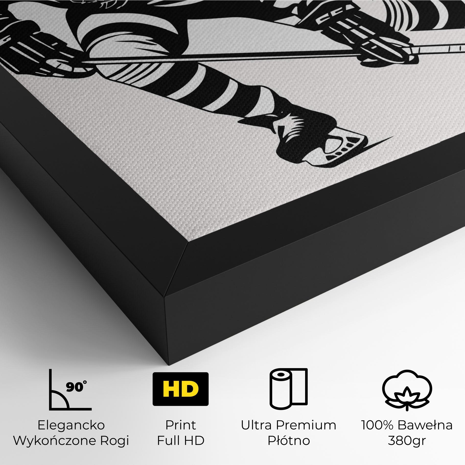 Obraz na Płótnie Hockey Player mockup 4