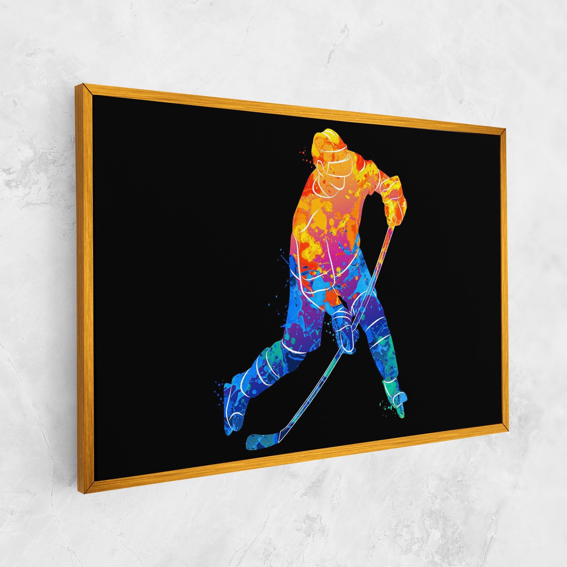 Obraz na Płótnie Color Mix Hockey mockup 1