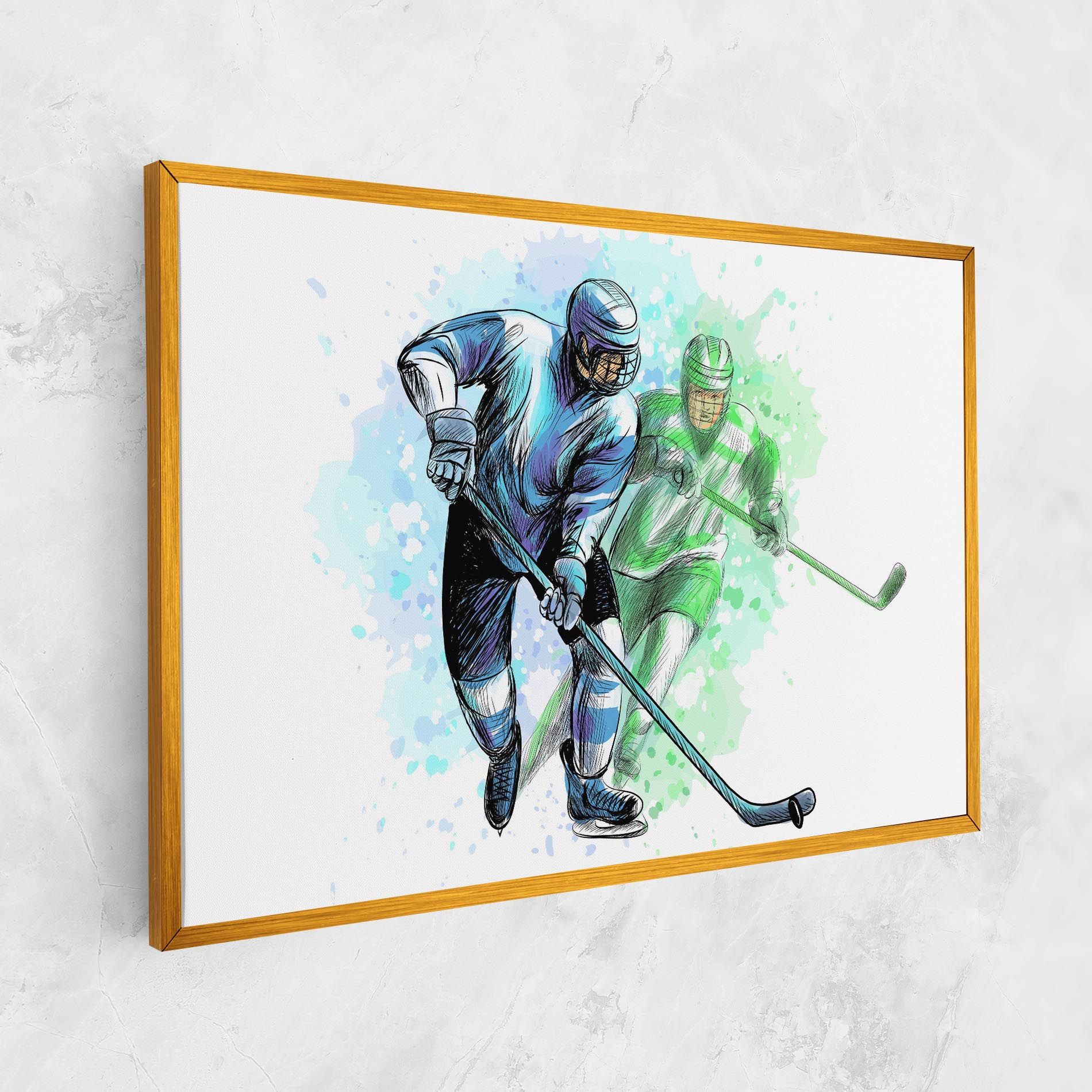 Green Blue Hockey mockup 1