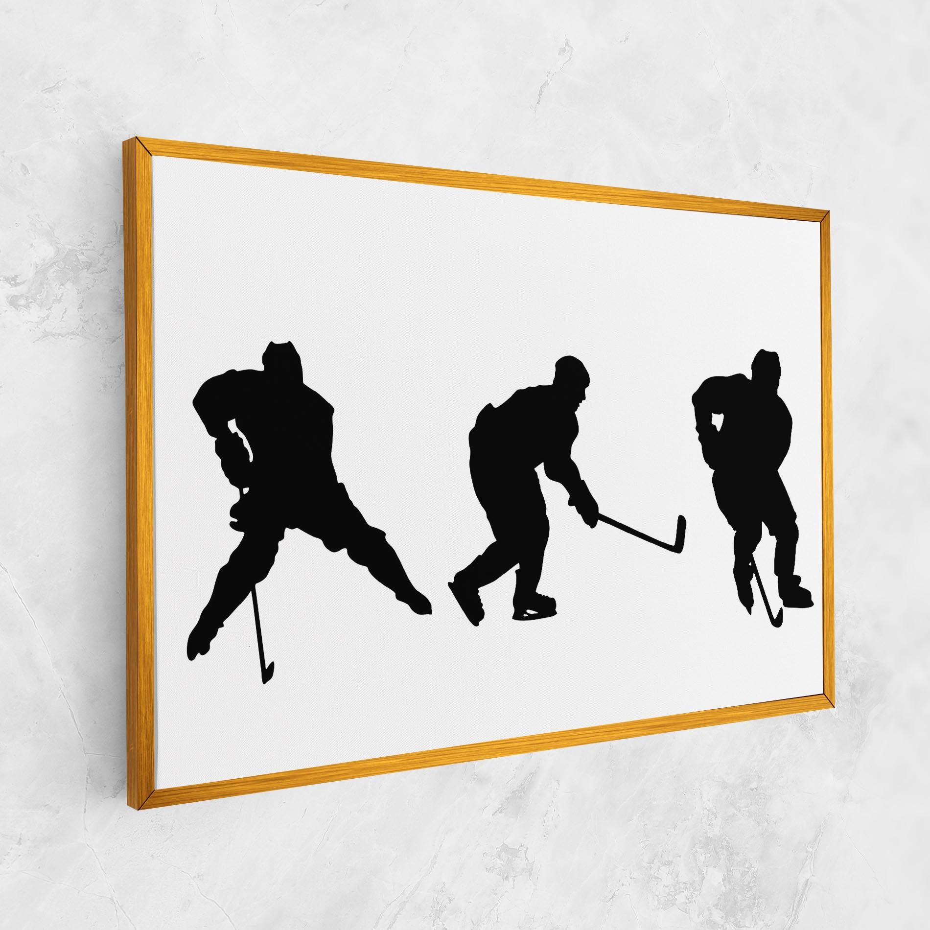 Obraz na Płótnie Hockey Pose mockup 1