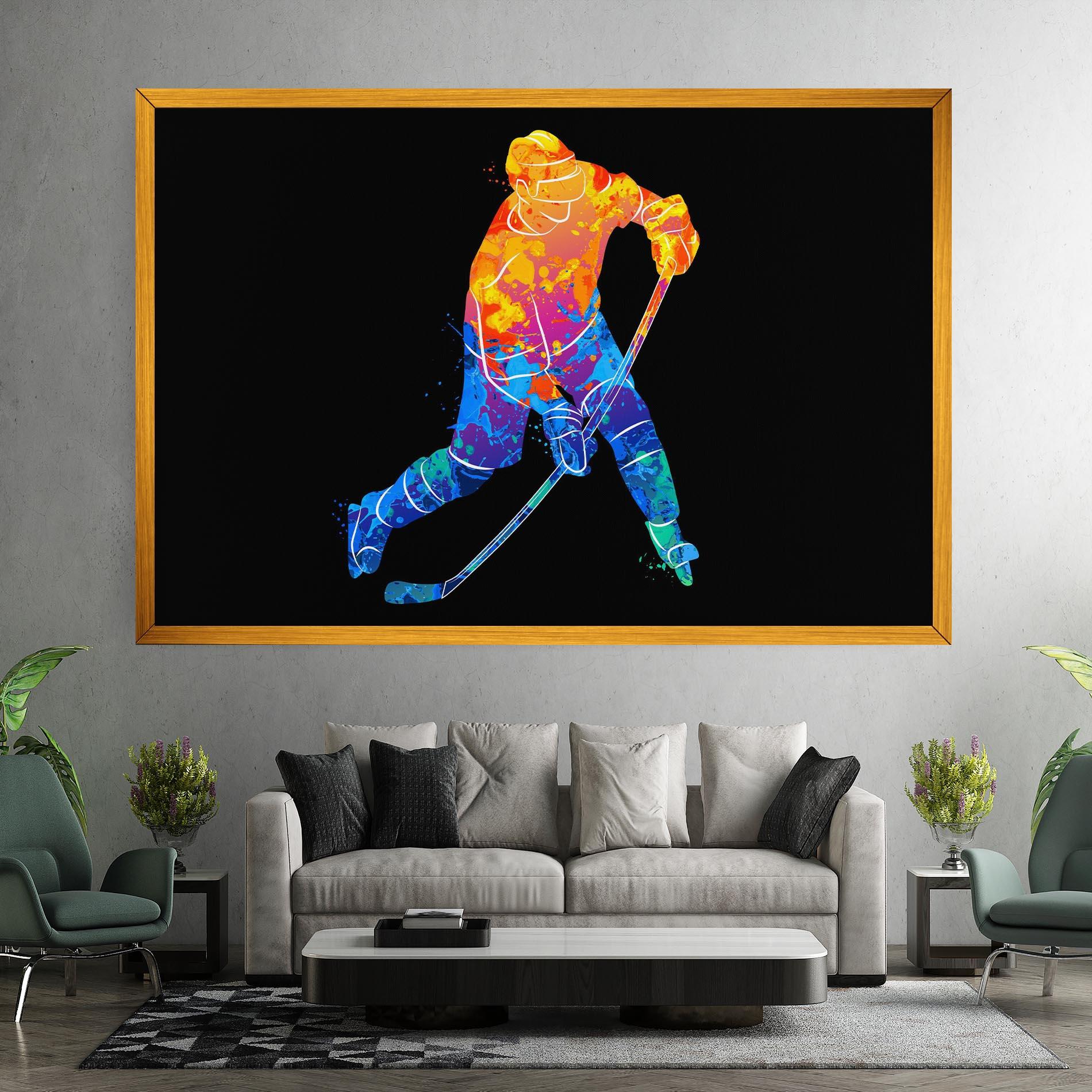 Obraz na Płótnie Color Mix Hockey mockup 7