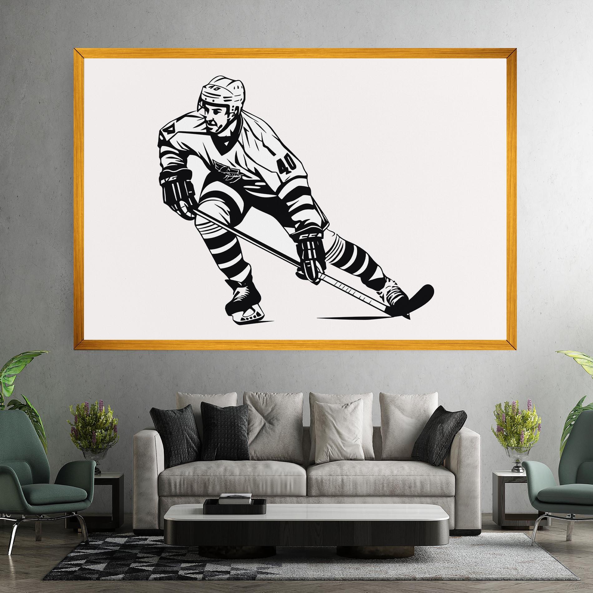 Obraz na Płótnie Hockey Player mockup 7