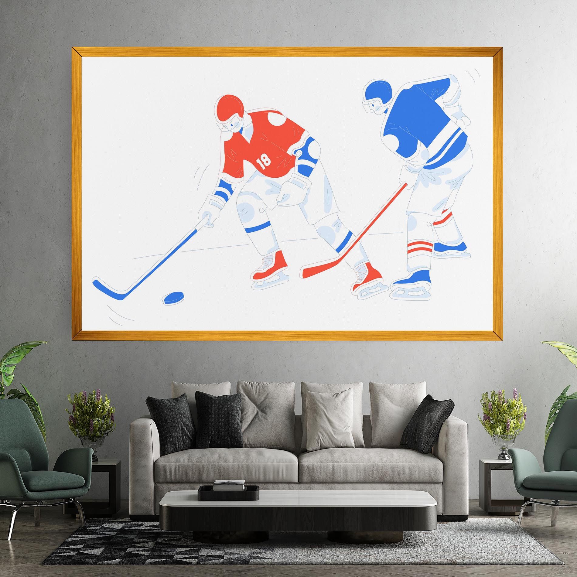 Orange Blue Hockey mockup 7