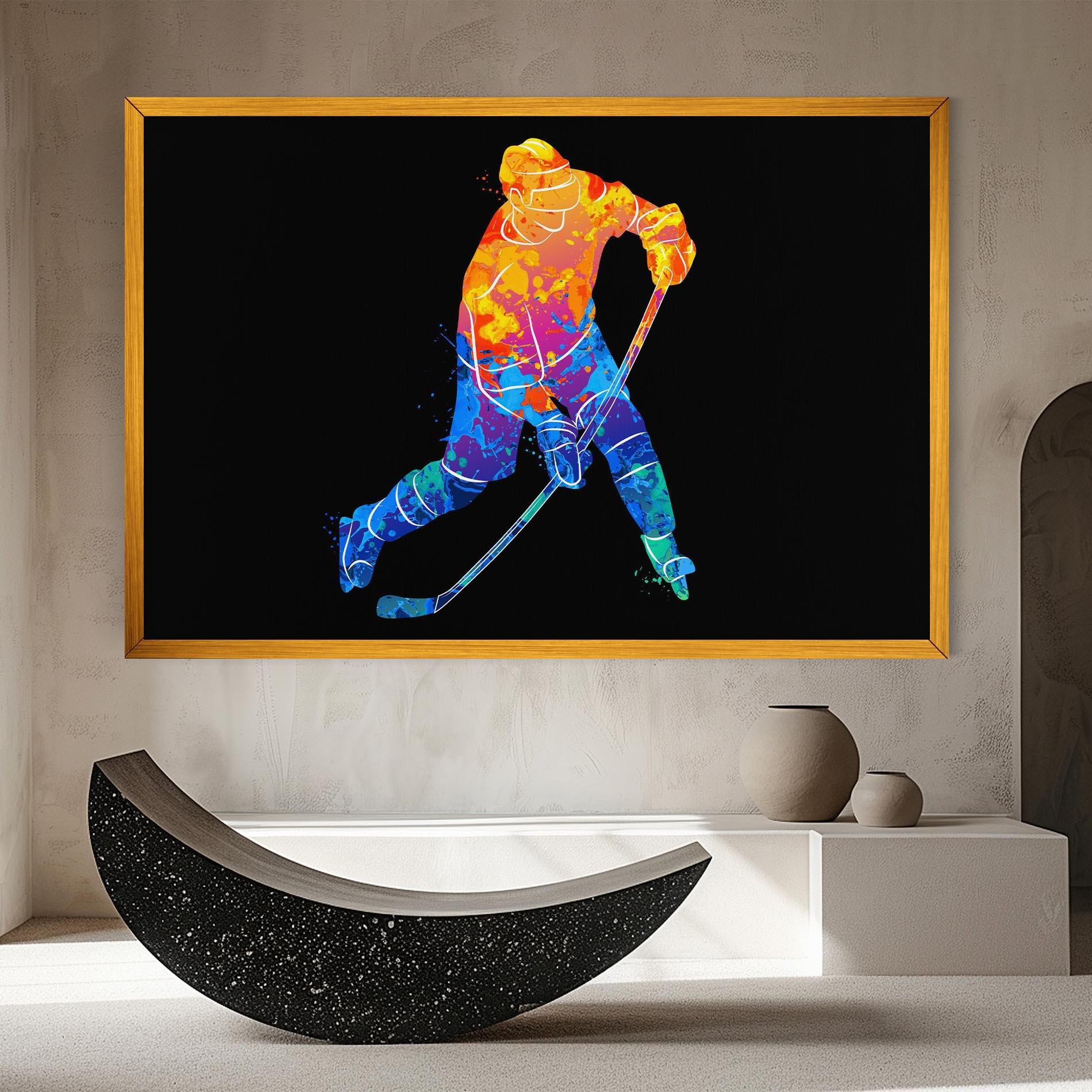 Obraz na Płótnie Color Mix Hockey mockup 8