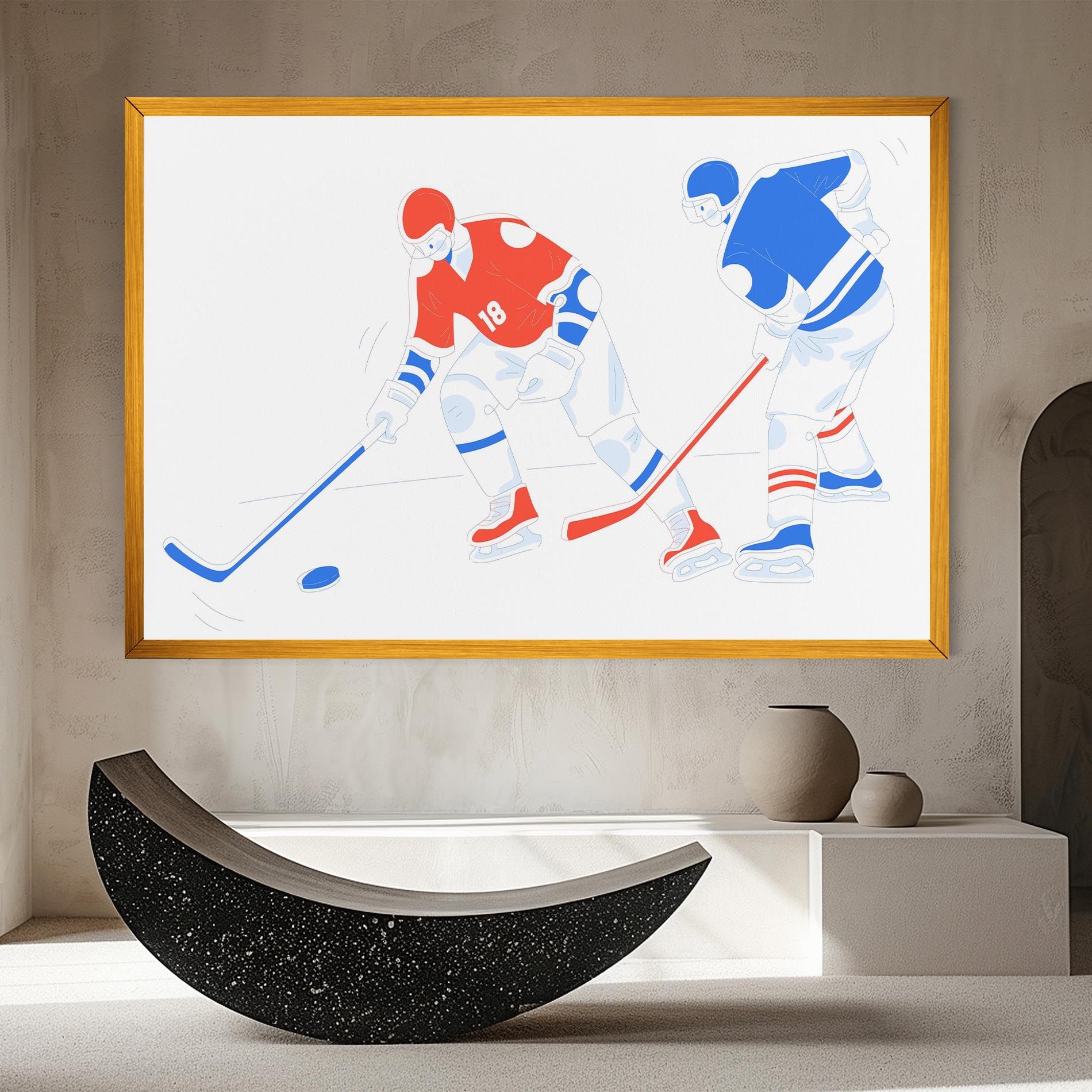 Orange Blue Hockey mockup 8