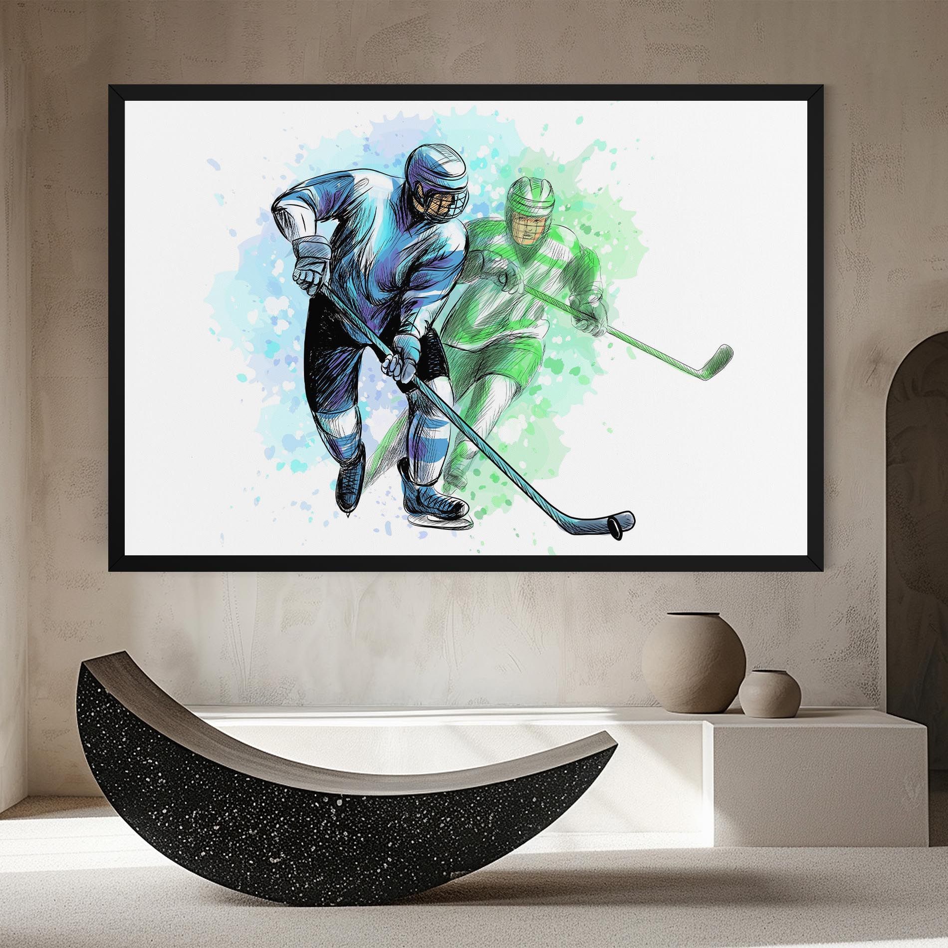 Green Blue Hockey mockup 8